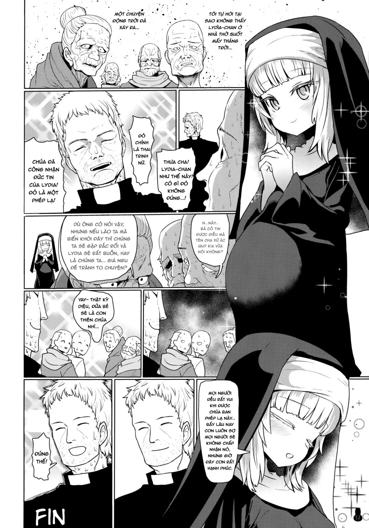 HentaiVN.net - Ảnh 8 - Botebara Haramase Goudou [シスターさん 睡眠姦初潮前孕ませ] - Oneshot