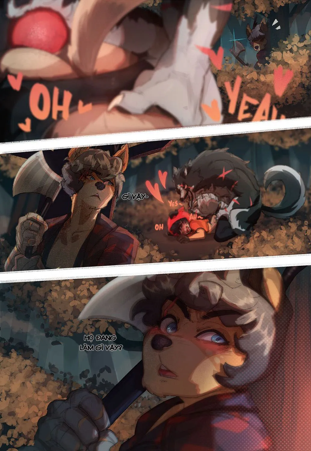HentaiVN.net - Ảnh 13 - Chó sói quàng khăn đỏ [Little red] - Chap 1