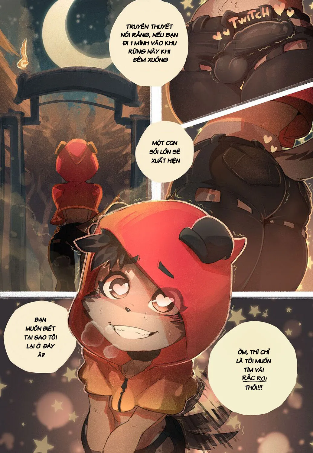 HentaiVN.net - Ảnh 3 - Chó sói quàng khăn đỏ [Little red] - Chap 1