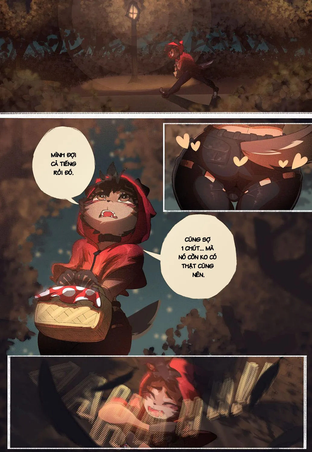HentaiVN.net - Ảnh 4 - Chó sói quàng khăn đỏ [Little red] - Chap 1