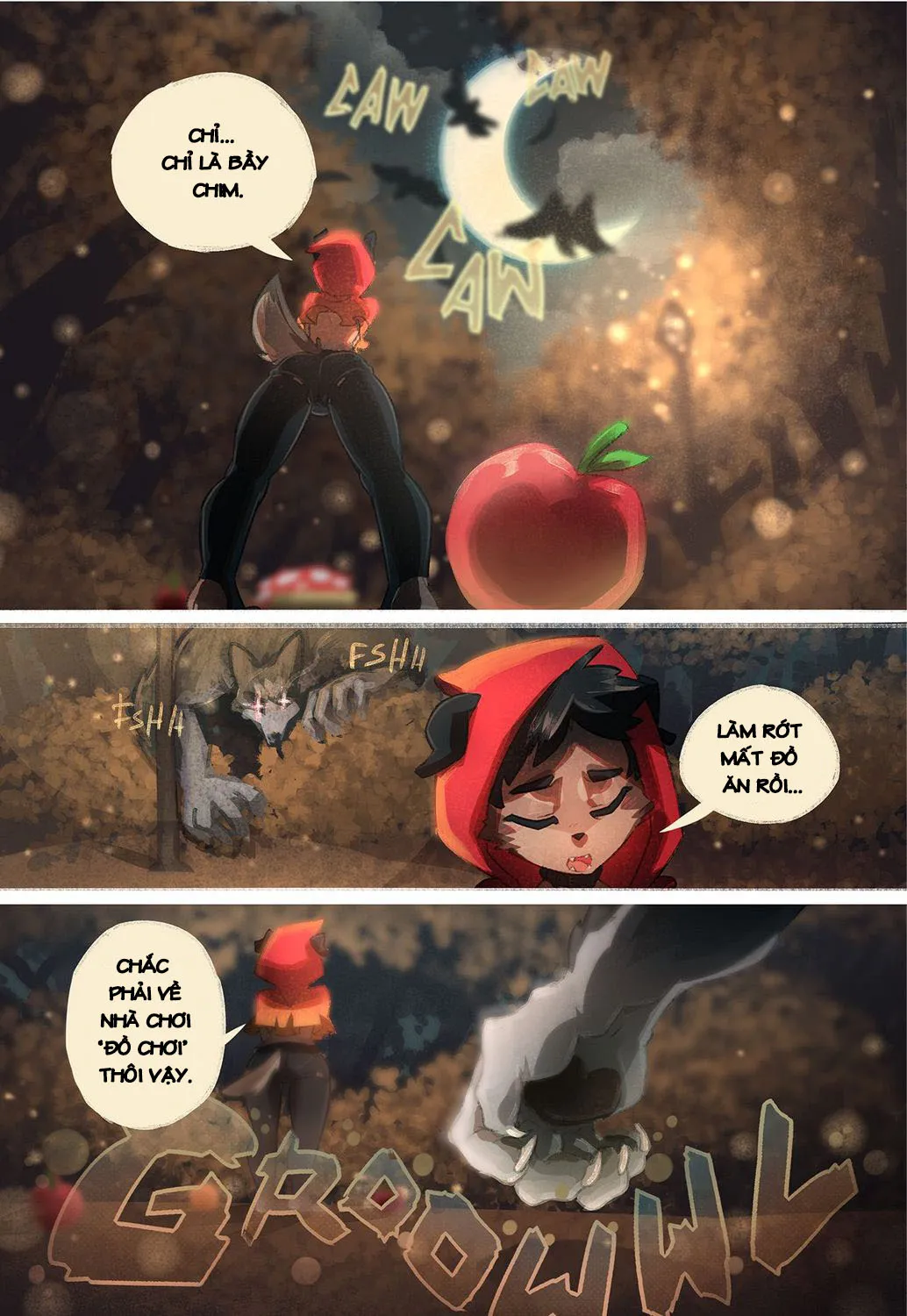 HentaiVN.net - Ảnh 5 - Chó sói quàng khăn đỏ [Little red] - Chap 1