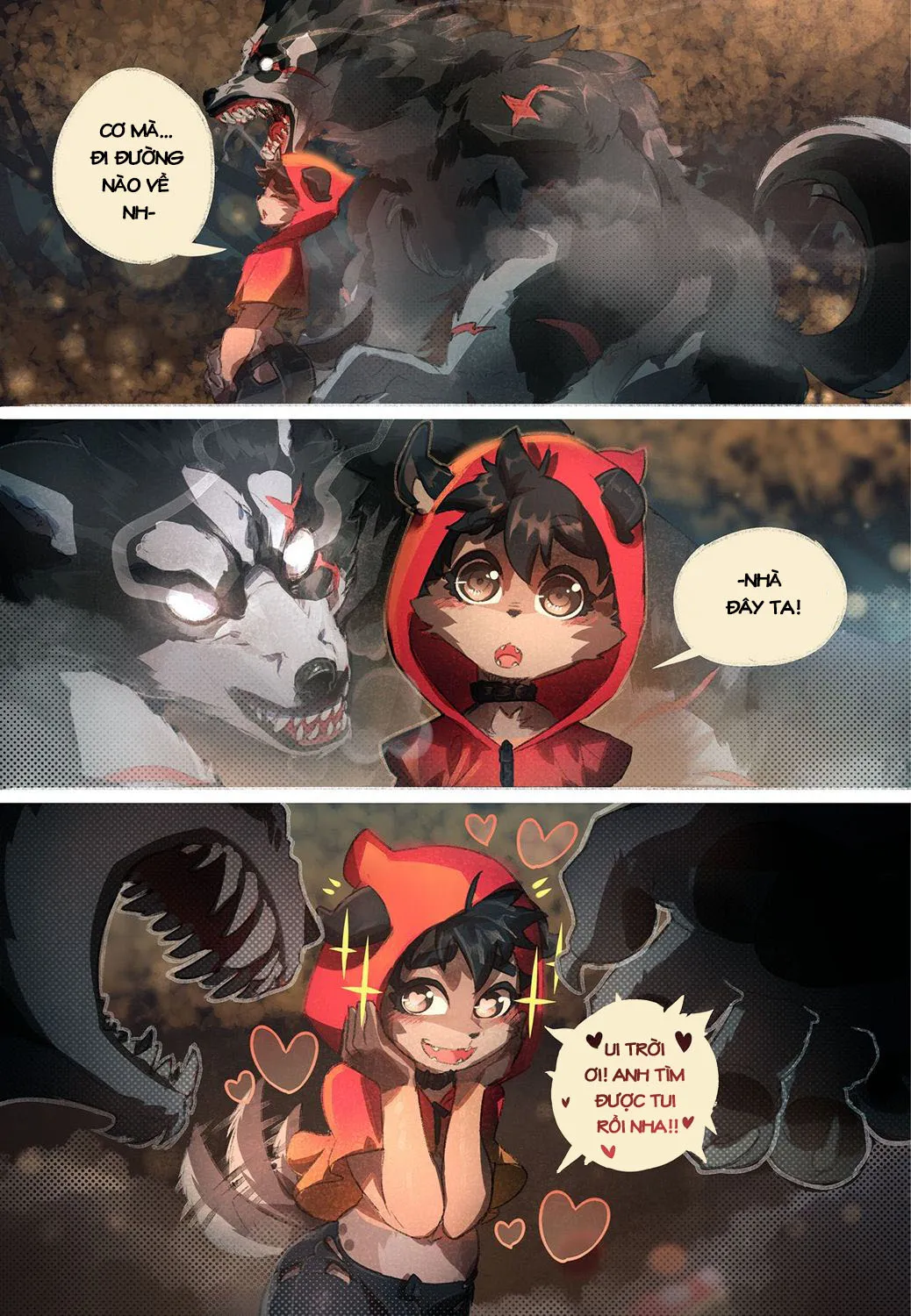 HentaiVN.net - Ảnh 6 - Chó sói quàng khăn đỏ [Little red] - Chap 1