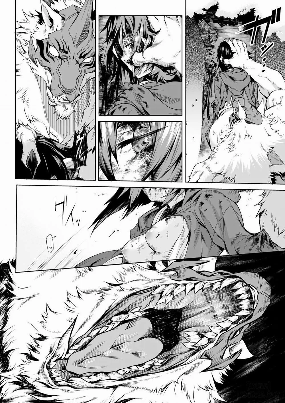 HentaiVN.net - Ảnh 26 - Chó sói quàng khăn đỏ [Little red] - Oneshot