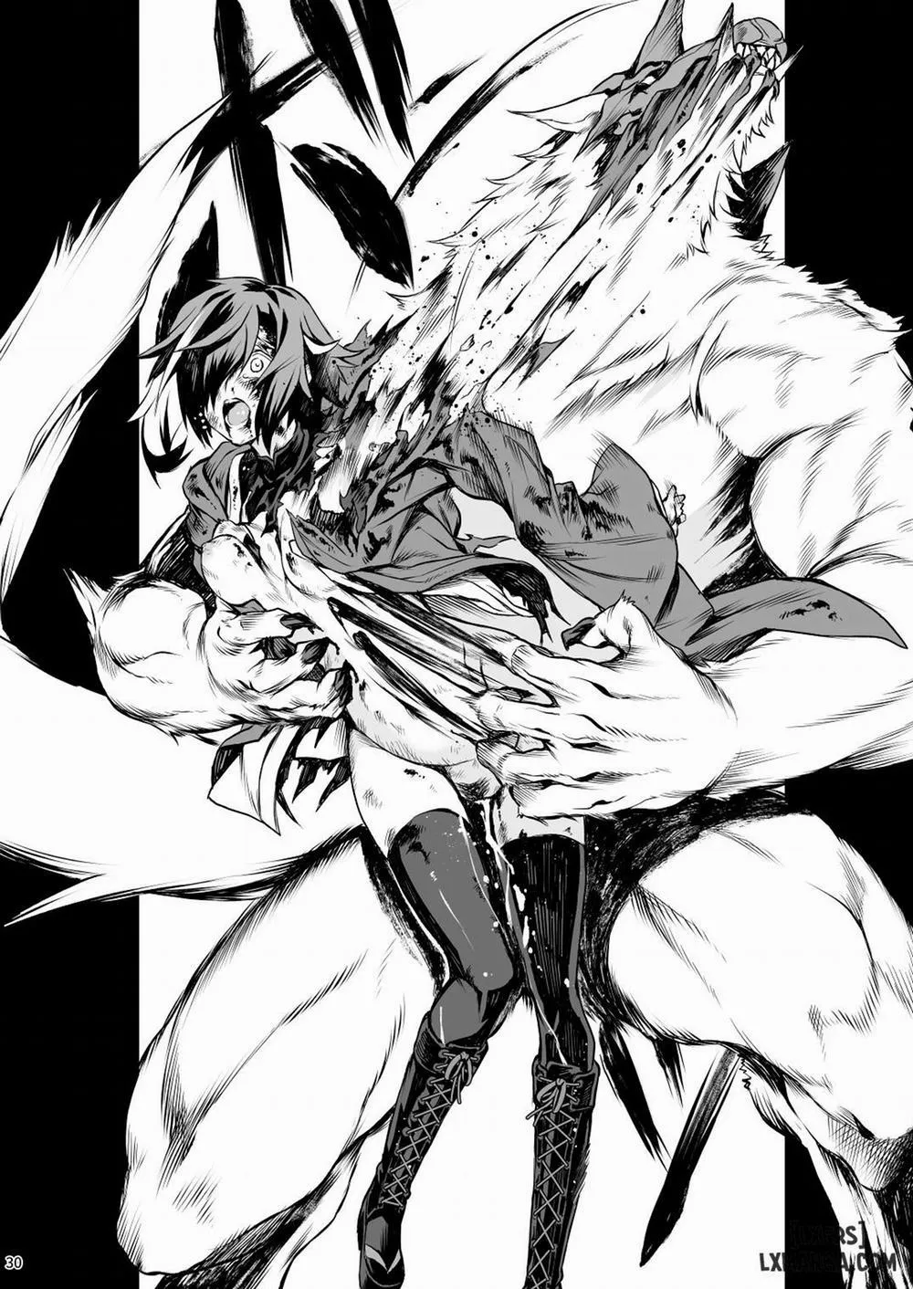 HentaiVN.net - Ảnh 28 - Chó sói quàng khăn đỏ [Little red] - Oneshot