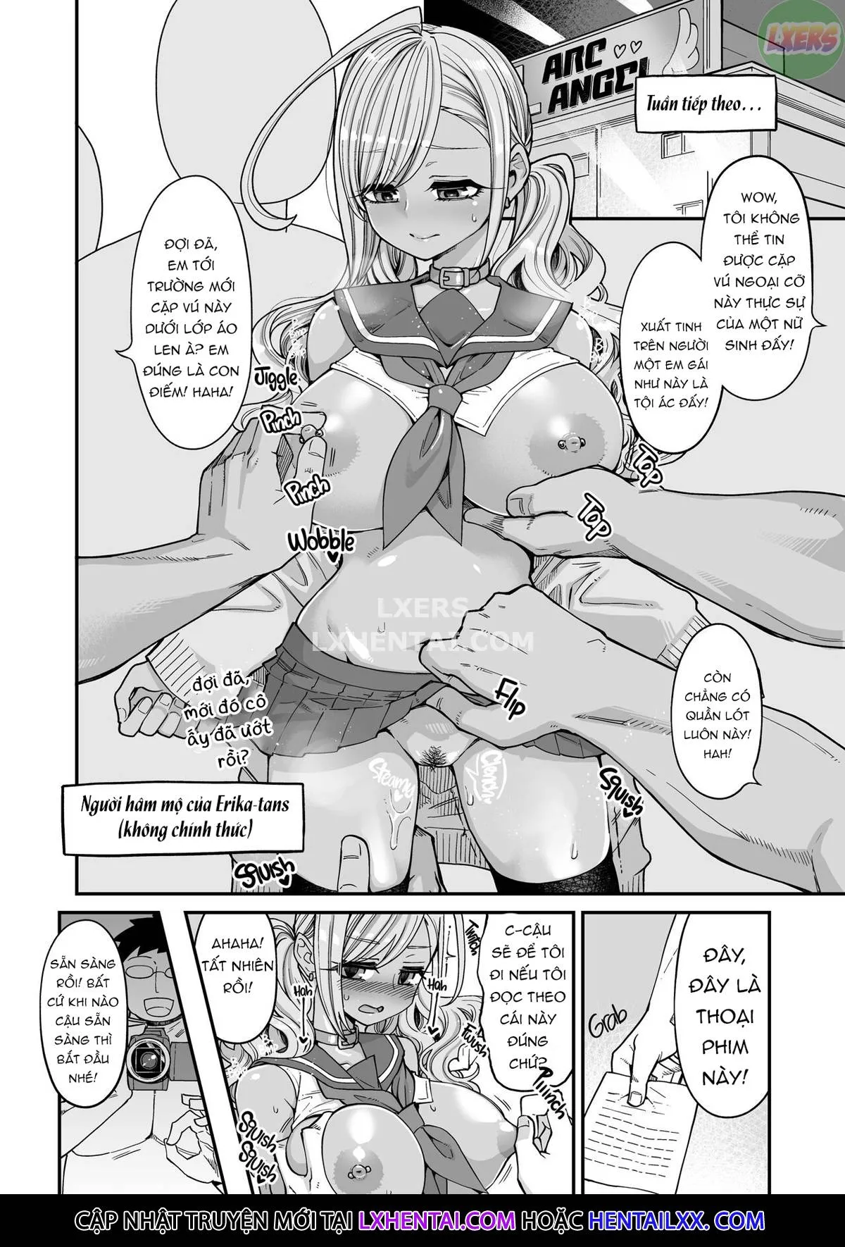 HentaiVN.net - Ảnh 25 - Big Boobs JK Toilet Girl Debut [Bakunyuu JK Obenjo Debut] - Oneshot