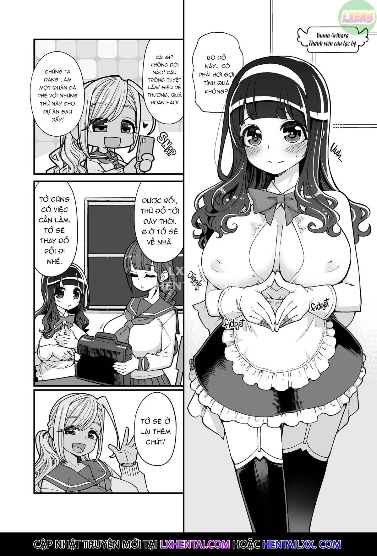 HentaiVN.net - Ảnh 5 - Big Boobs JK Toilet Girl Debut [Bakunyuu JK Obenjo Debut] - Oneshot