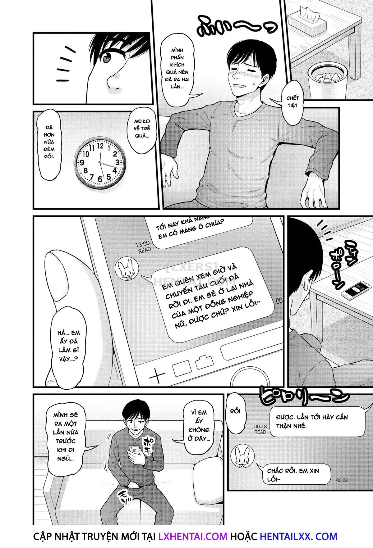 HentaiVN.net - Ảnh 10 - Mimamori Moto Bitch [Watching Over the Poor Bitch] - Oneshot - Có che