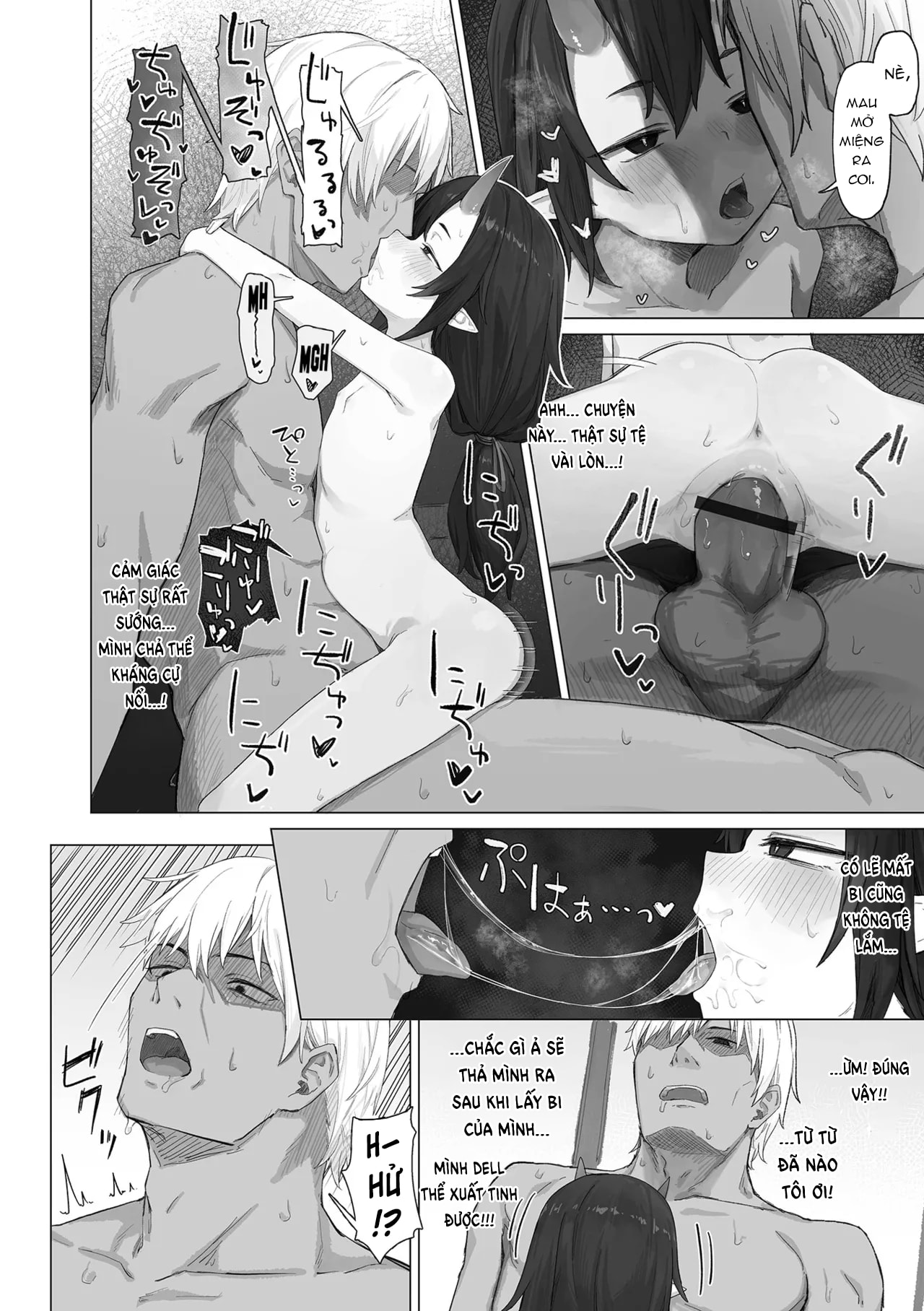 HentaiVN.net - Ảnh 11 - Mắt kẹt với bé loli oni tại một nơi vô cùng khó nói - Oneshot