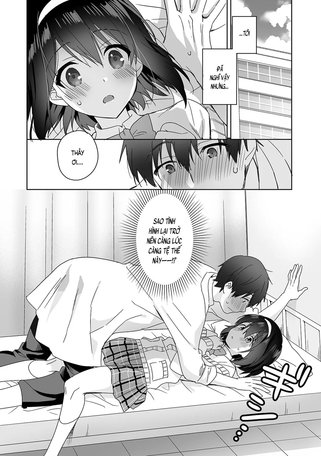 HentaiVN.net - Ảnh 10 - Nagasato-san khéo léo và ngọt ngào ~ Vỗ về trong phòng y tế!~ [Amayakashi Jouzu no Nagasato-san ~ Hokenshitsu de Yoshiyoshi Ecchi!~; 甘やかし上手の長里さん～保健室でよしよしえっち!～] - Ch. 1