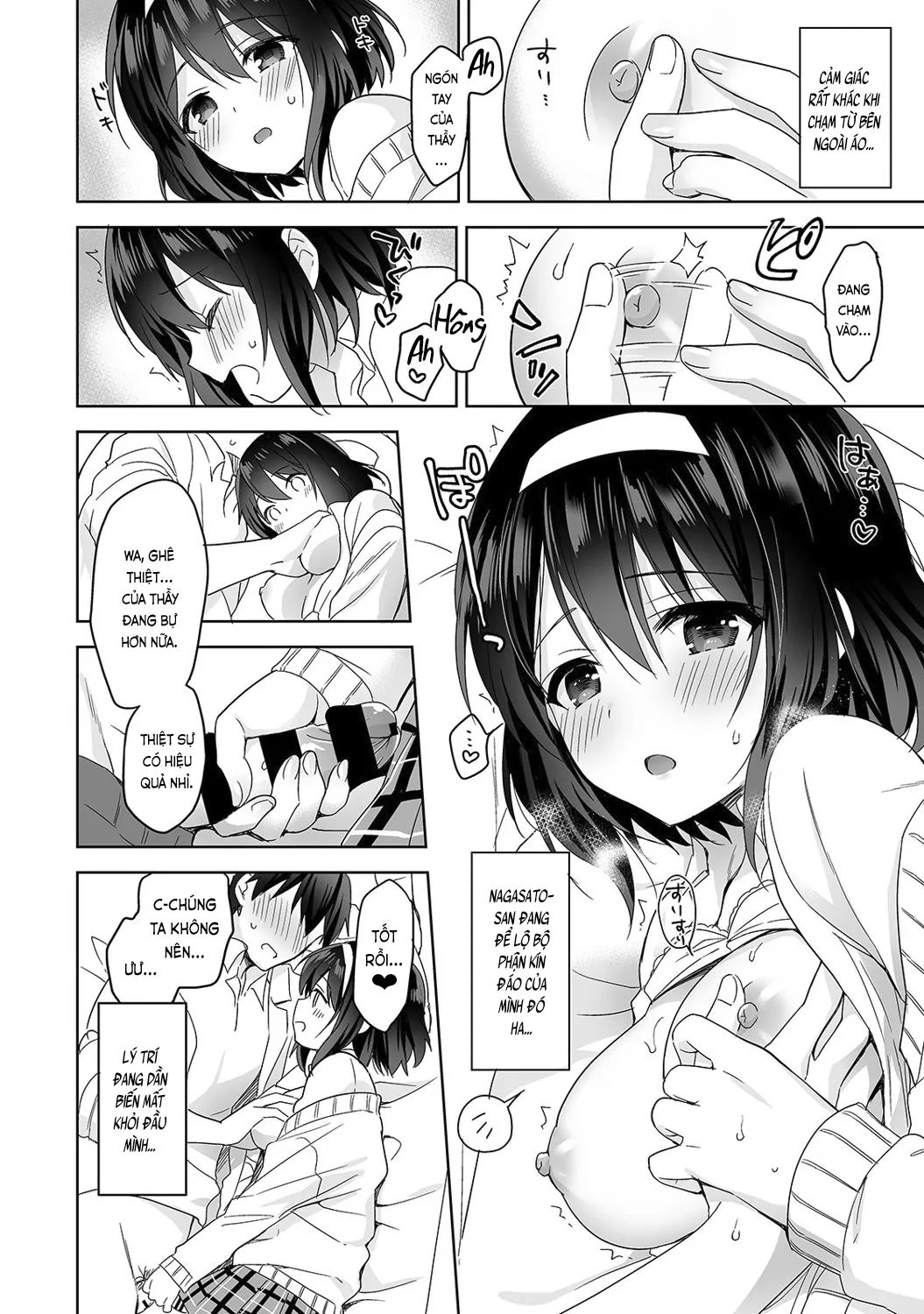 HentaiVN.net - Ảnh 18 - Nagasato-san khéo léo và ngọt ngào ~ Vỗ về trong phòng y tế!~ [Amayakashi Jouzu no Nagasato-san ~ Hokenshitsu de Yoshiyoshi Ecchi!~; 甘やかし上手の長里さん～保健室でよしよしえっち!～] - Ch. 1