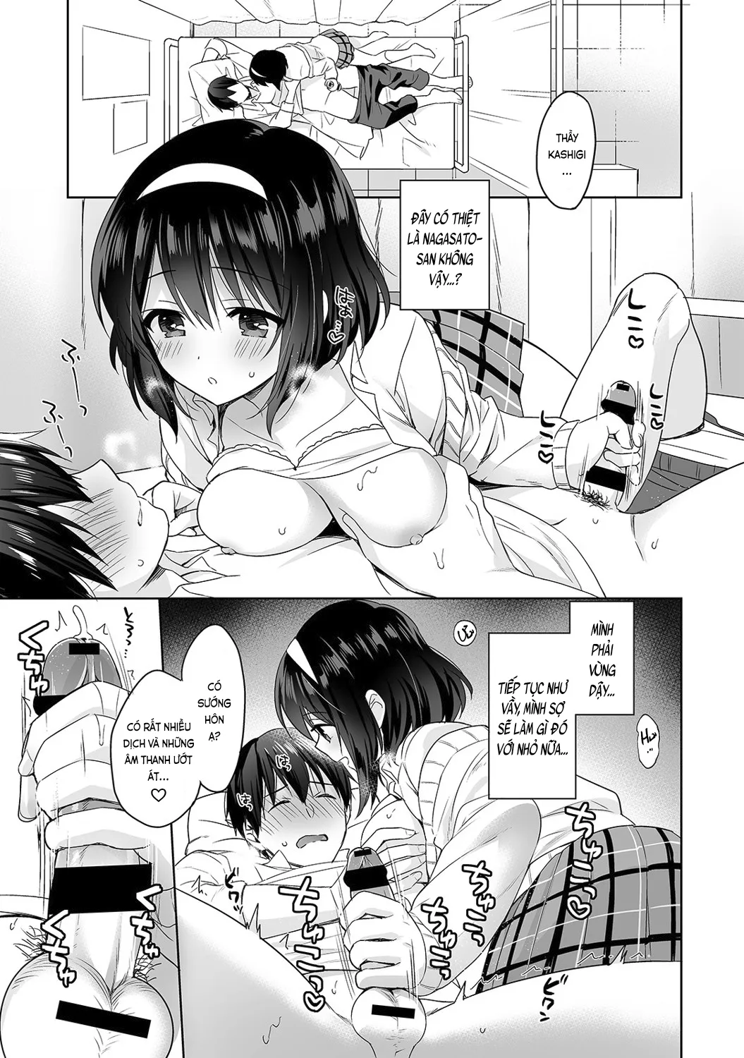 HentaiVN.net - Ảnh 19 - Nagasato-san khéo léo và ngọt ngào ~ Vỗ về trong phòng y tế!~ [Amayakashi Jouzu no Nagasato-san ~ Hokenshitsu de Yoshiyoshi Ecchi!~; 甘やかし上手の長里さん～保健室でよしよしえっち!～] - Ch. 1