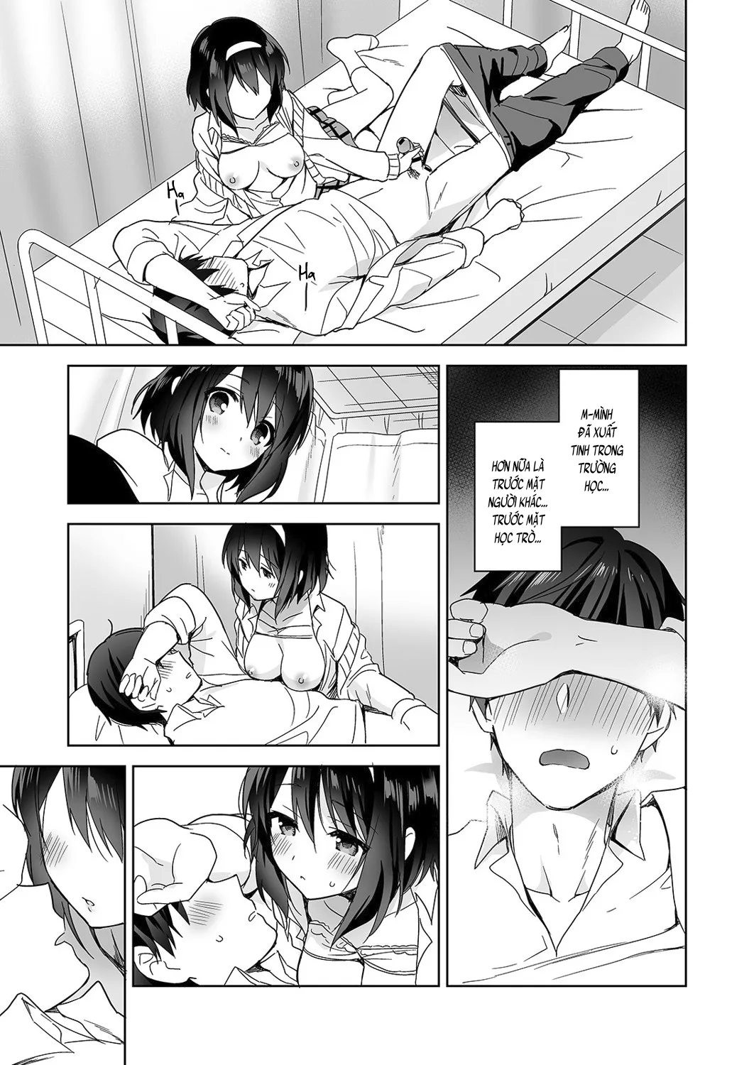 HentaiVN.net - Ảnh 23 - Nagasato-san khéo léo và ngọt ngào ~ Vỗ về trong phòng y tế!~ [Amayakashi Jouzu no Nagasato-san ~ Hokenshitsu de Yoshiyoshi Ecchi!~; 甘やかし上手の長里さん～保健室でよしよしえっち!～] - Ch. 1