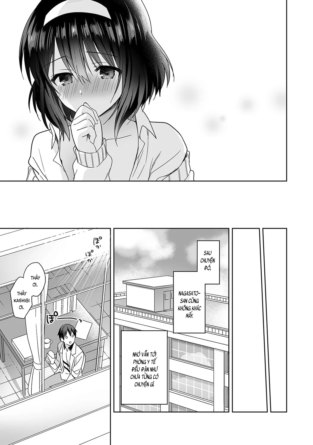 HentaiVN.net - Ảnh 25 - Nagasato-san khéo léo và ngọt ngào ~ Vỗ về trong phòng y tế!~ [Amayakashi Jouzu no Nagasato-san ~ Hokenshitsu de Yoshiyoshi Ecchi!~; 甘やかし上手の長里さん～保健室でよしよしえっち!～] - Ch. 1