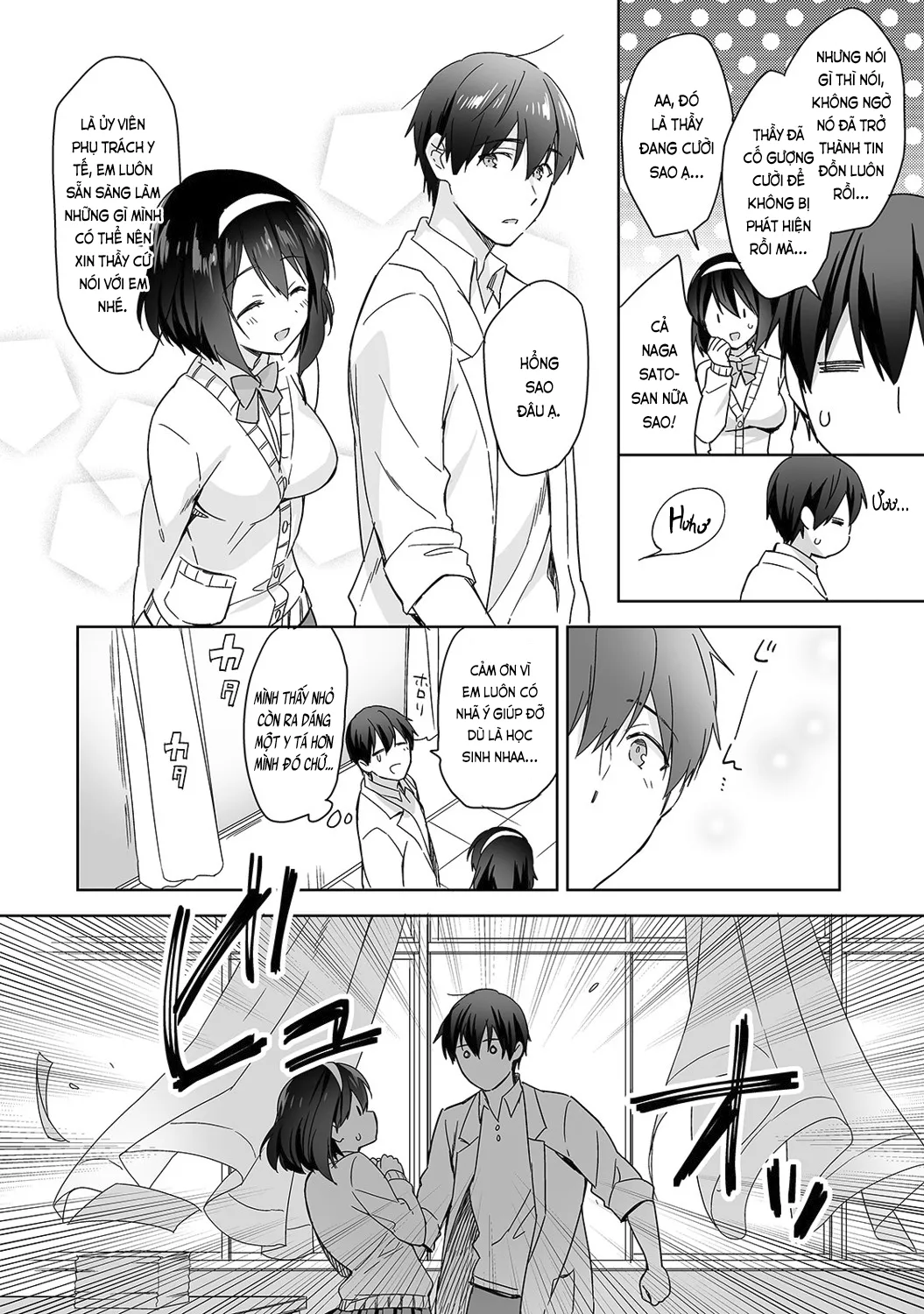 HentaiVN.net - Ảnh 6 - Nagasato-san khéo léo và ngọt ngào ~ Vỗ về trong phòng y tế!~ [Amayakashi Jouzu no Nagasato-san ~ Hokenshitsu de Yoshiyoshi Ecchi!~; 甘やかし上手の長里さん～保健室でよしよしえっち!～] - Ch. 1