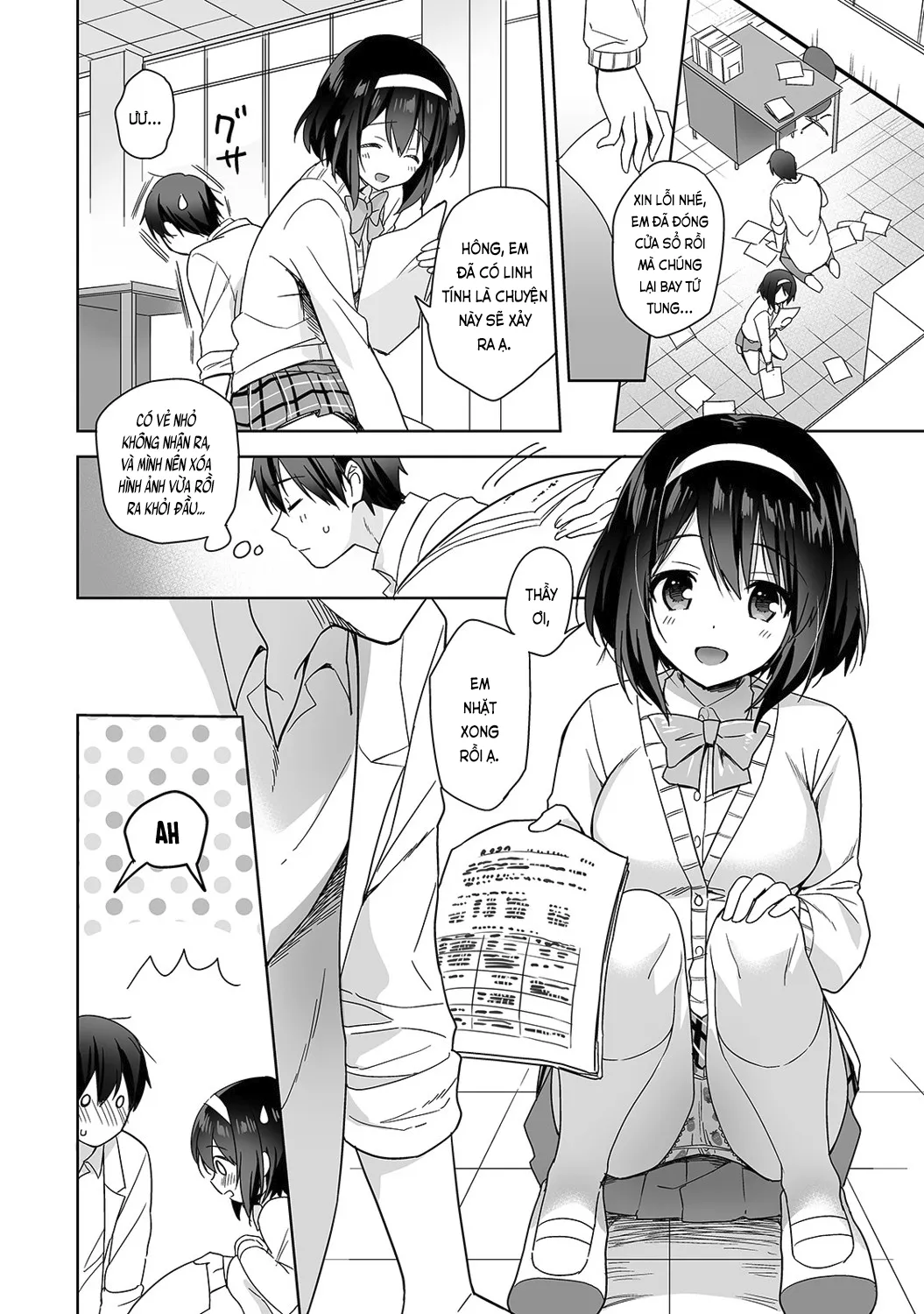 HentaiVN.net - Ảnh 8 - Nagasato-san khéo léo và ngọt ngào ~ Vỗ về trong phòng y tế!~ [Amayakashi Jouzu no Nagasato-san ~ Hokenshitsu de Yoshiyoshi Ecchi!~; 甘やかし上手の長里さん～保健室でよしよしえっち!～] - Ch. 1