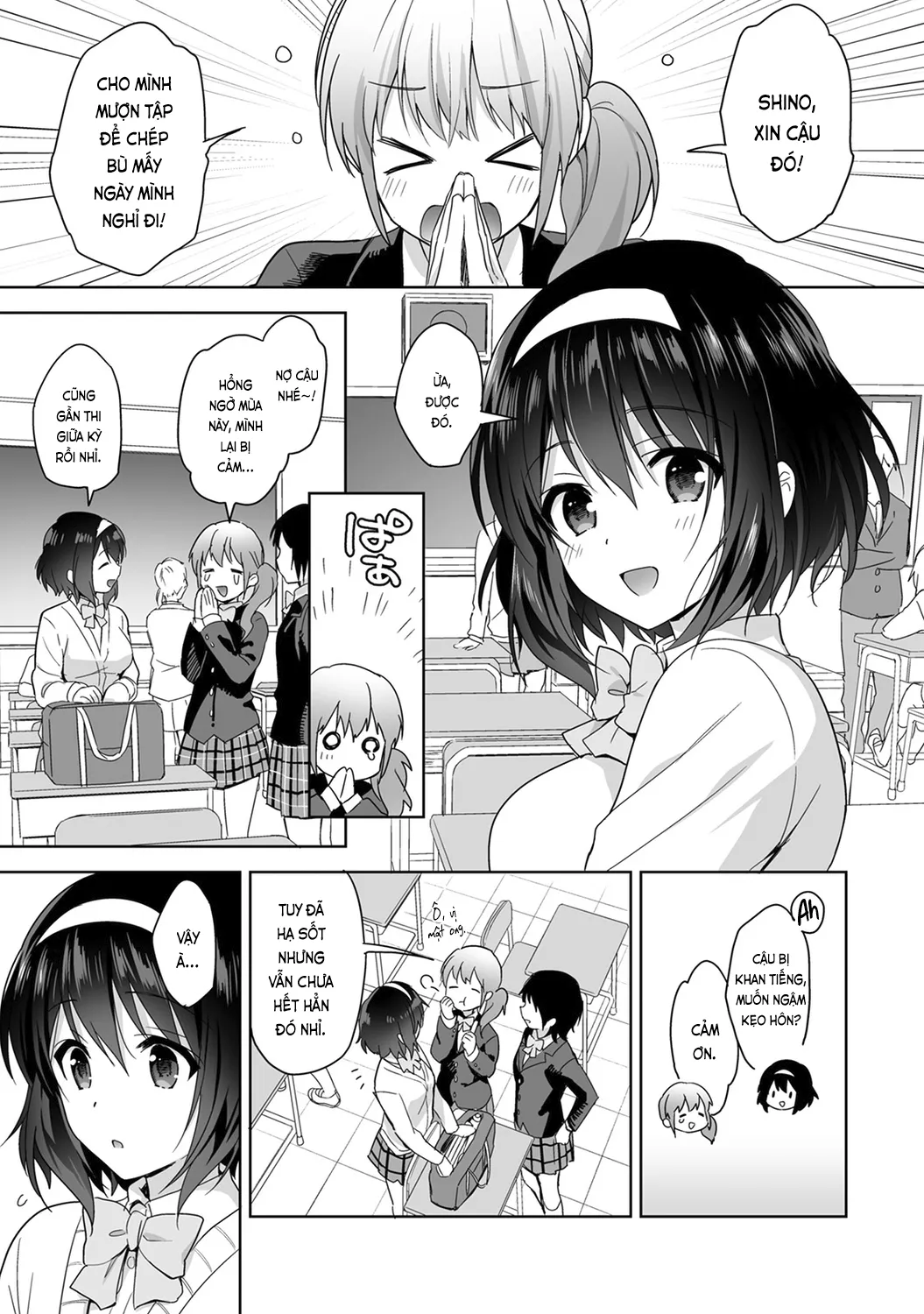 HentaiVN.net - Ảnh 3 - Nagasato-san khéo léo và ngọt ngào ~ Vỗ về trong phòng y tế!~ [Amayakashi Jouzu no Nagasato-san ~ Hokenshitsu de Yoshiyoshi Ecchi!~; 甘やかし上手の長里さん～保健室でよしよしえっち!～] - Ch. 2