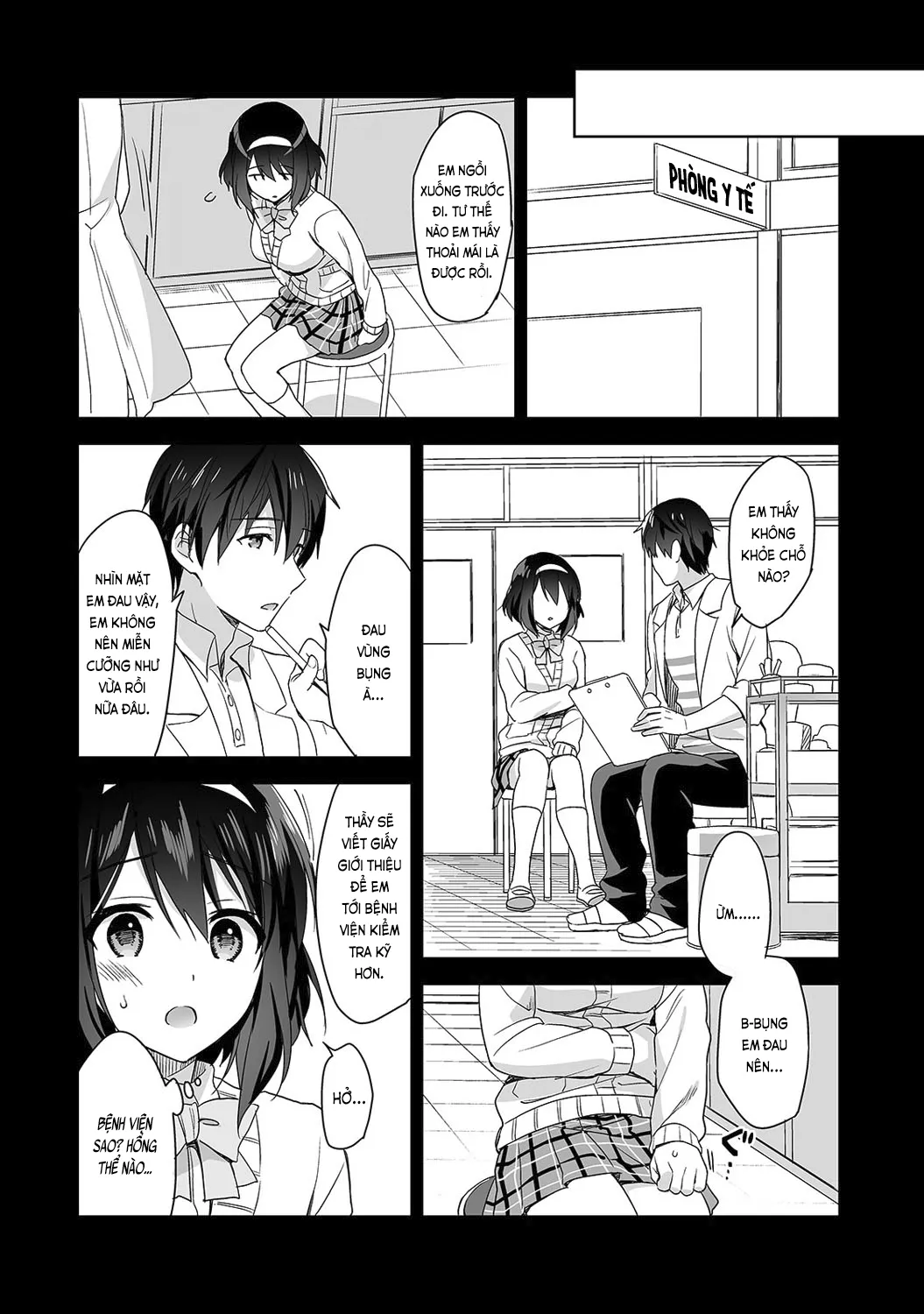 HentaiVN.net - Ảnh 6 - Nagasato-san khéo léo và ngọt ngào ~ Vỗ về trong phòng y tế!~ [Amayakashi Jouzu no Nagasato-san ~ Hokenshitsu de Yoshiyoshi Ecchi!~; 甘やかし上手の長里さん～保健室でよしよしえっち!～] - Ch. 3