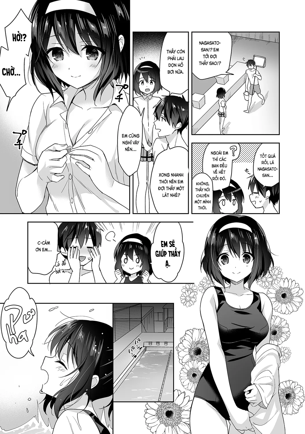 HentaiVN.net - Ảnh 9 - Nagasato-san khéo léo và ngọt ngào ~ Vỗ về trong phòng y tế!~ [Amayakashi Jouzu no Nagasato-san ~ Hokenshitsu de Yoshiyoshi Ecchi!~; 甘やかし上手の長里さん～保健室でよしよしえっち!～] - Ch. 5