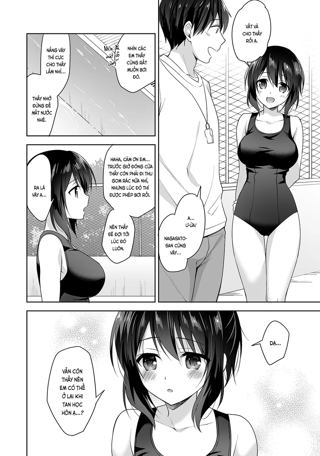HentaiVN.net - Ảnh 5 - Nagasato-san khéo léo và ngọt ngào ~ Vỗ về trong phòng y tế!~ [Amayakashi Jouzu no Nagasato-san ~ Hokenshitsu de Yoshiyoshi Ecchi!~; 甘やかし上手の長里さん～保健室でよしよしえっち!～] - Ch. 5