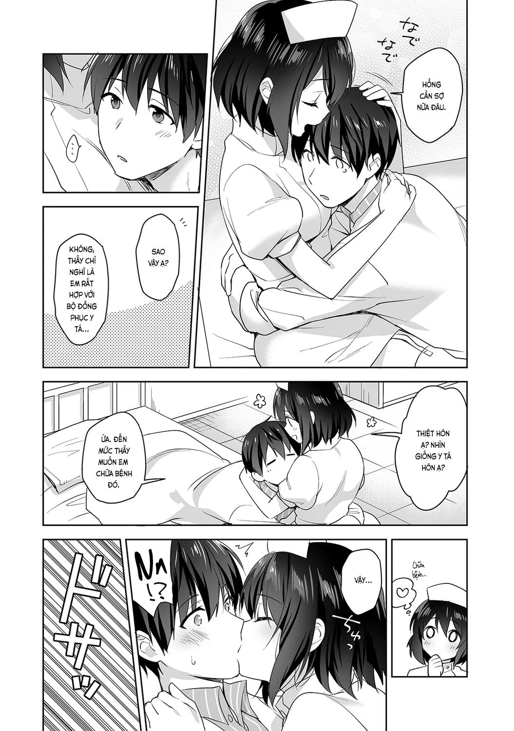 HentaiVN.net - Ảnh 11 - Nagasato-san khéo léo và ngọt ngào ~ Vỗ về trong phòng y tế!~ [Amayakashi Jouzu no Nagasato-san ~ Hokenshitsu de Yoshiyoshi Ecchi!~; 甘やかし上手の長里さん～保健室でよしよしえっち!～] - Ch. 6
