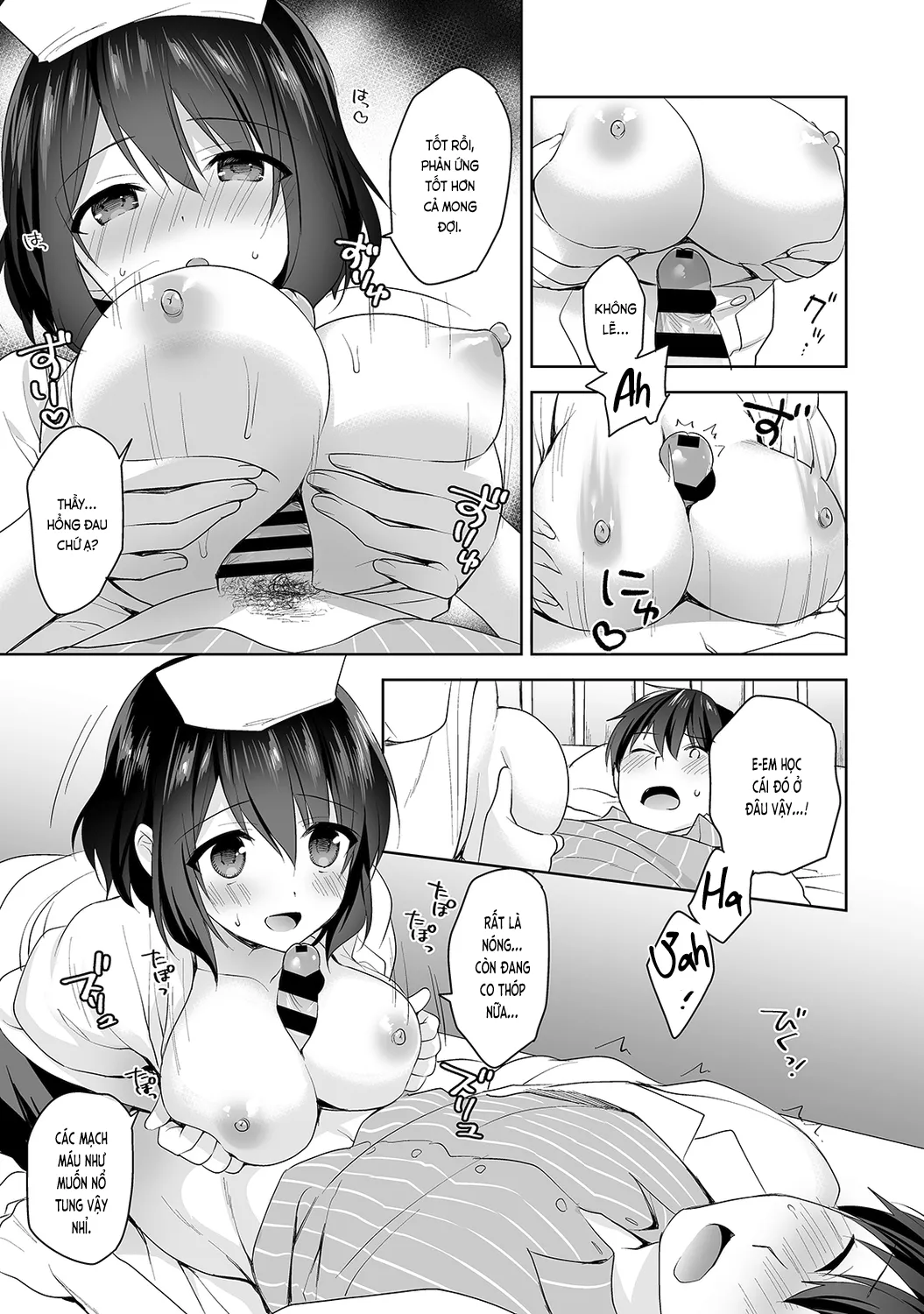 HentaiVN.net - Ảnh 14 - Nagasato-san khéo léo và ngọt ngào ~ Vỗ về trong phòng y tế!~ [Amayakashi Jouzu no Nagasato-san ~ Hokenshitsu de Yoshiyoshi Ecchi!~; 甘やかし上手の長里さん～保健室でよしよしえっち!～] - Ch. 6