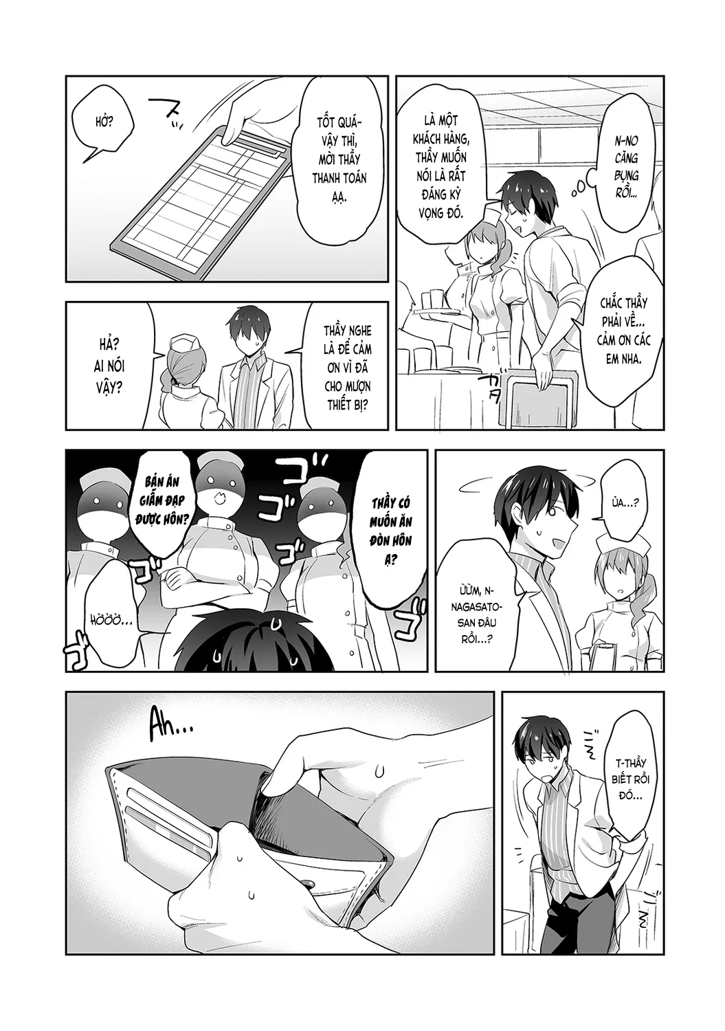 HentaiVN.net - Ảnh 8 - Nagasato-san khéo léo và ngọt ngào ~ Vỗ về trong phòng y tế!~ [Amayakashi Jouzu no Nagasato-san ~ Hokenshitsu de Yoshiyoshi Ecchi!~; 甘やかし上手の長里さん～保健室でよしよしえっち!～] - Ch. 6