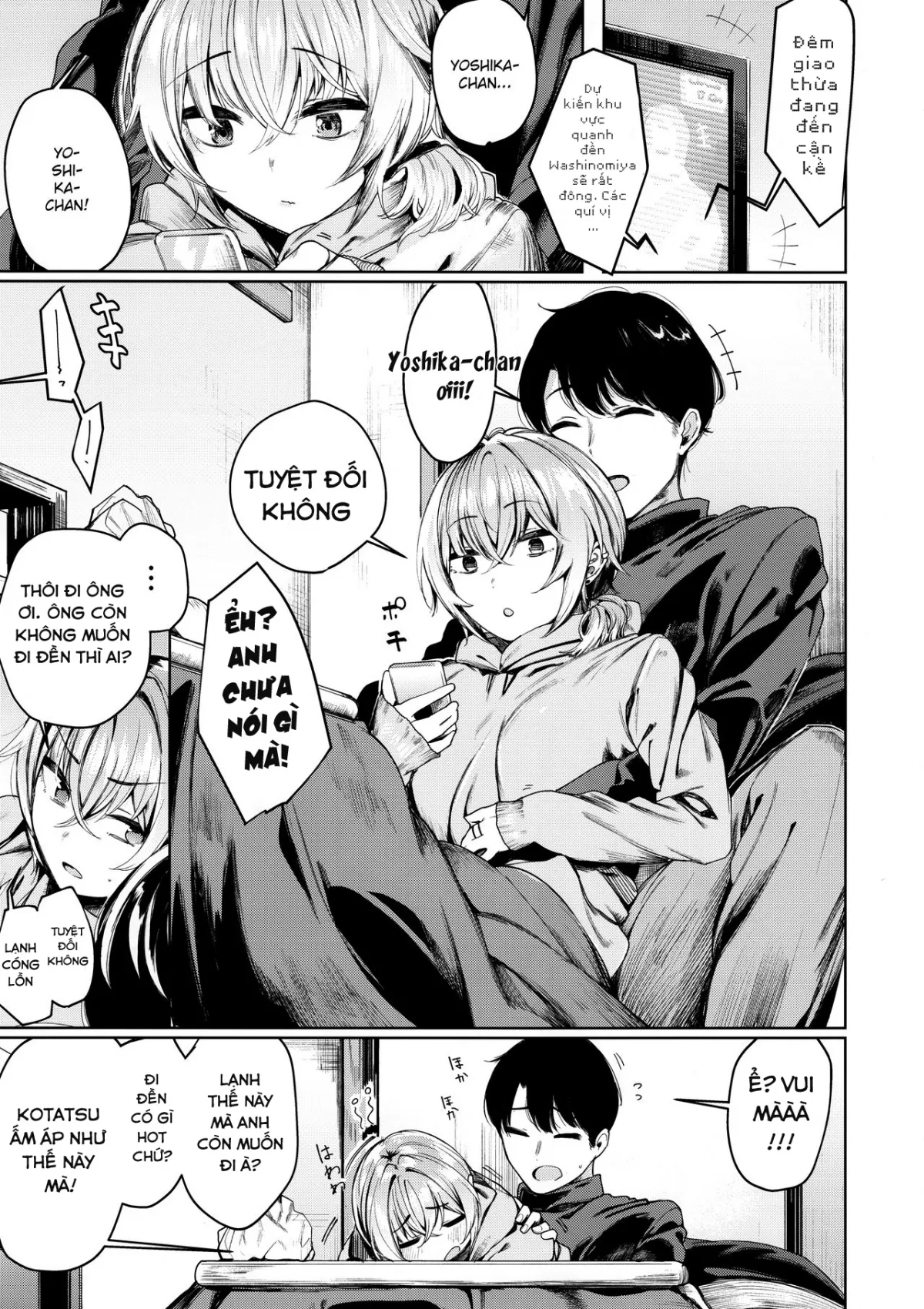 HentaiVN.net - Ảnh 4 - Giang hồ-chan không giang hồ cho lắm! [Sukoshi Furyouppoi Onnanoko to Kyuujitsu ni Ie de Daradara Shitai Hon ; 少し不良っぽい女の子と休日に家でだらだらしたい本] - Chap 2: Năm mới cùng Giang Hồ - Chan