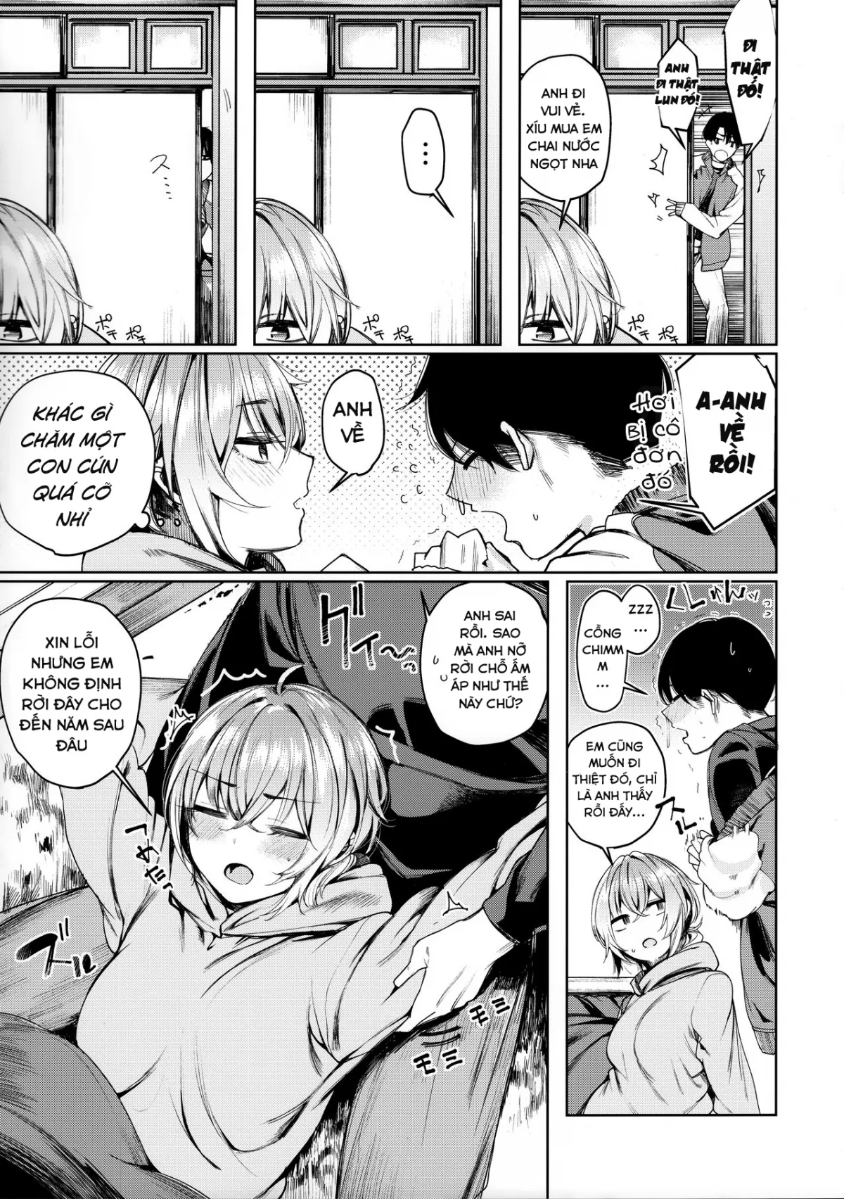 HentaiVN.net - Ảnh 6 - Giang hồ-chan không giang hồ cho lắm! [Sukoshi Furyouppoi Onnanoko to Kyuujitsu ni Ie de Daradara Shitai Hon ; 少し不良っぽい女の子と休日に家でだらだらしたい本] - Chap 2: Năm mới cùng Giang Hồ - Chan