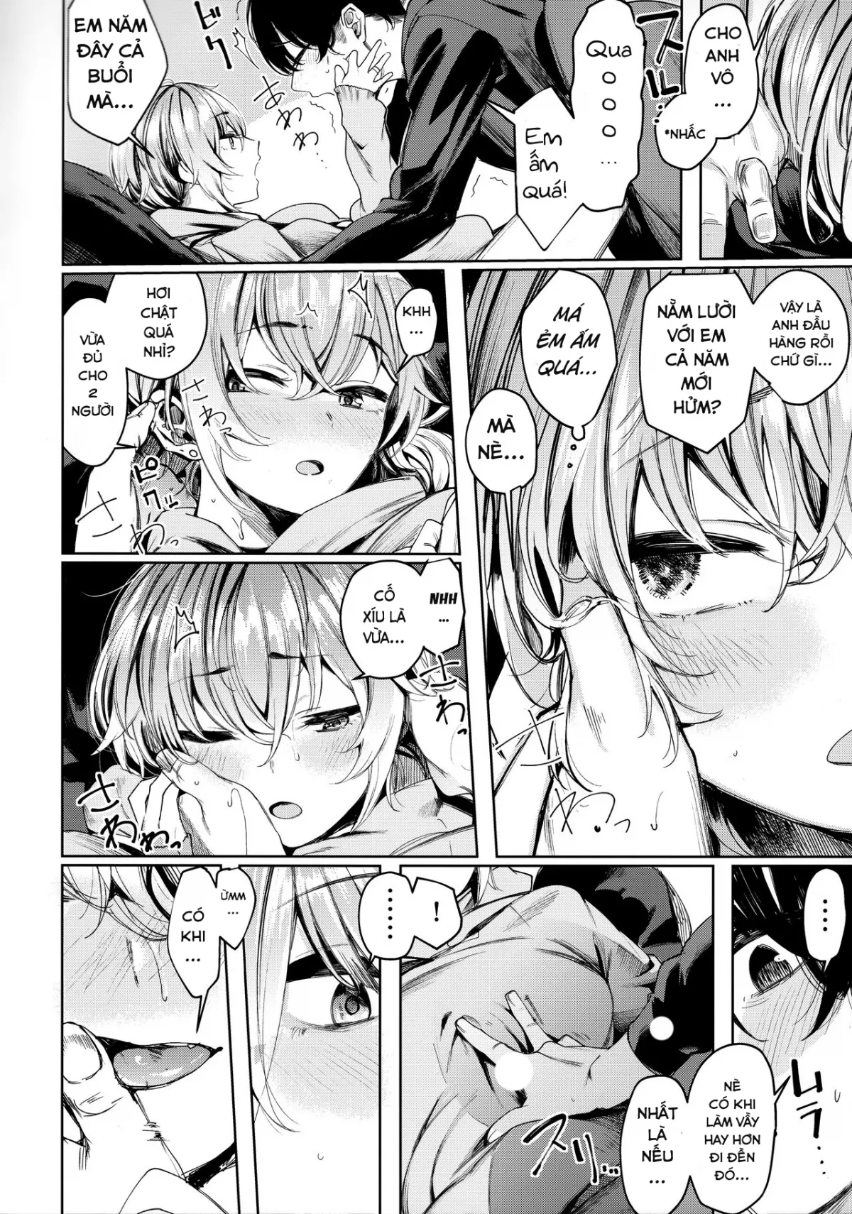 HentaiVN.net - Ảnh 7 - Giang hồ-chan không giang hồ cho lắm! [Sukoshi Furyouppoi Onnanoko to Kyuujitsu ni Ie de Daradara Shitai Hon ; 少し不良っぽい女の子と休日に家でだらだらしたい本] - Chap 2: Năm mới cùng Giang Hồ - Chan