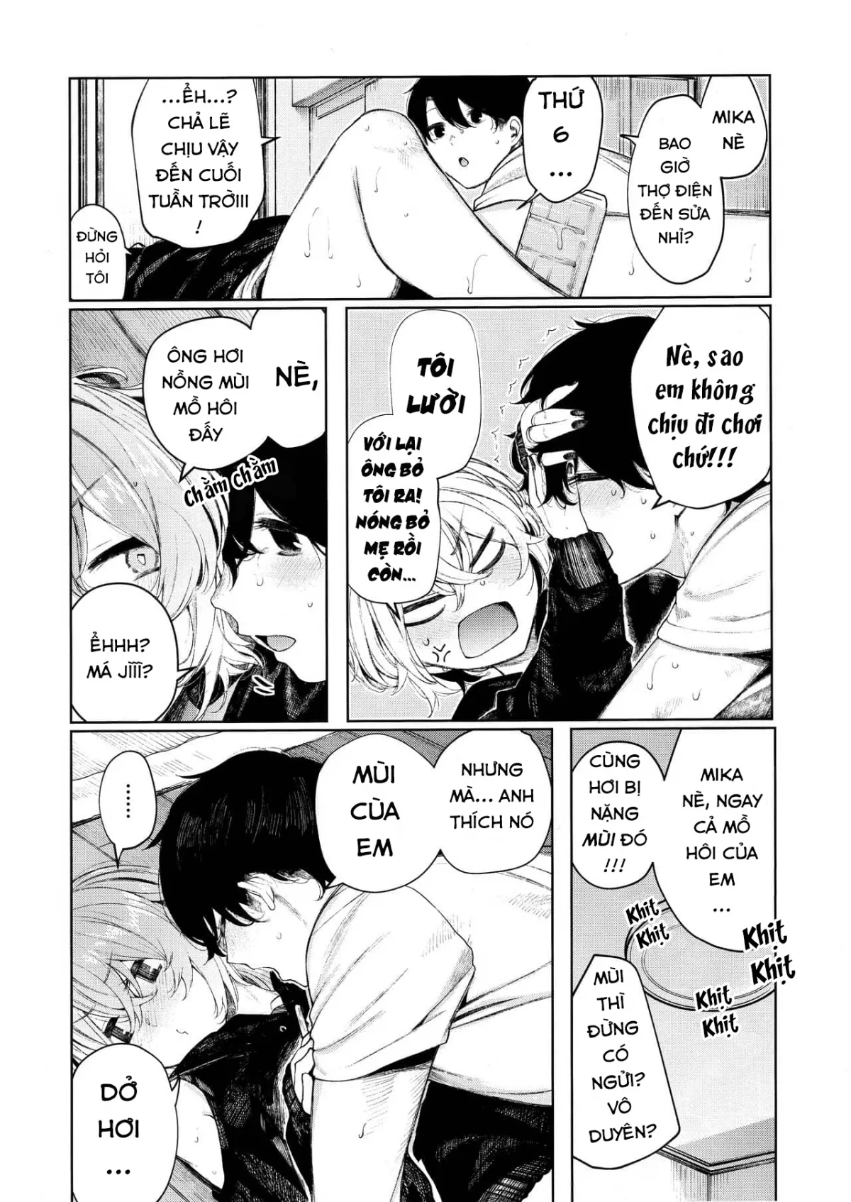 HentaiVN.net - Ảnh 5 - Giang hồ-chan không giang hồ cho lắm! [Sukoshi Furyouppoi Onnanoko to Kyuujitsu ni Ie de Daradara Shitai Hon ; 少し不良っぽい女の子と休日に家でだらだらしたい本] - Chap 3: Nóng nực cùng Giang Hồ - chan