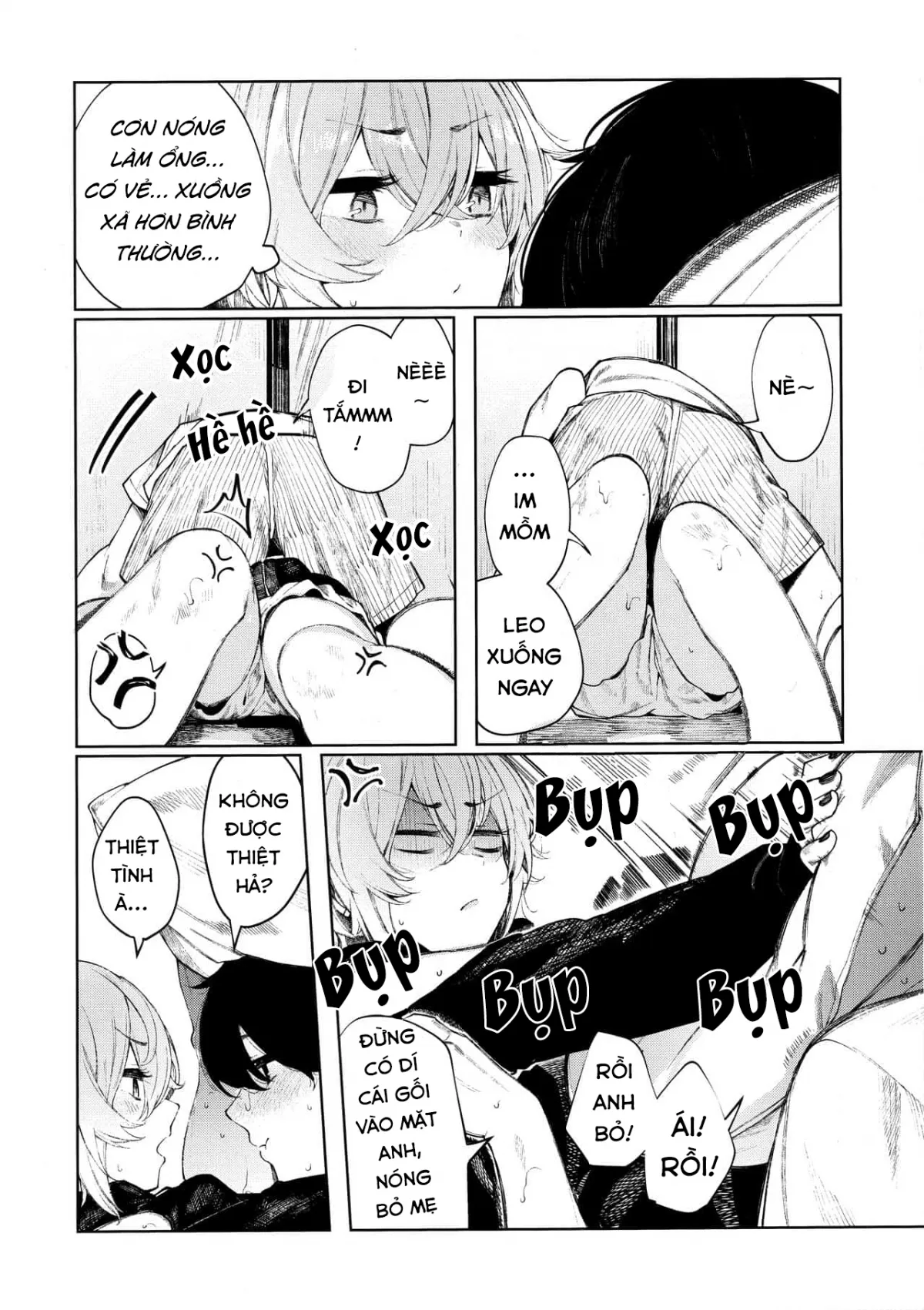 HentaiVN.net - Ảnh 7 - Giang hồ-chan không giang hồ cho lắm! [Sukoshi Furyouppoi Onnanoko to Kyuujitsu ni Ie de Daradara Shitai Hon ; 少し不良っぽい女の子と休日に家でだらだらしたい本] - Chap 3: Nóng nực cùng Giang Hồ - chan