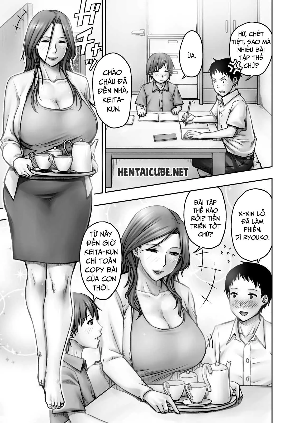 HentaiVN.net - Ảnh 3 - Akogare no Tomodachi no Okaasan ni Itazura Shitara Gyaku ni Oishiku Taberareta [I Tried Playing a Prank On My Friend's Mom And Ended Up Being The One Pursued] - Oneshot