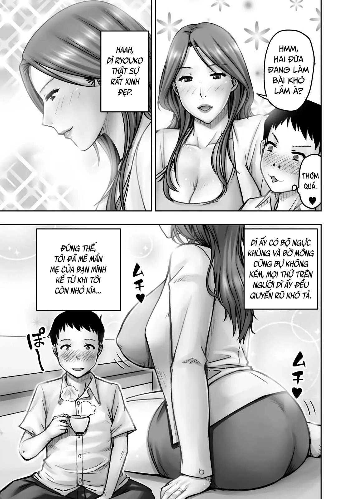 HentaiVN.net - Ảnh 5 - Akogare no Tomodachi no Okaasan ni Itazura Shitara Gyaku ni Oishiku Taberareta [I Tried Playing a Prank On My Friend's Mom And Ended Up Being The One Pursued] - Oneshot