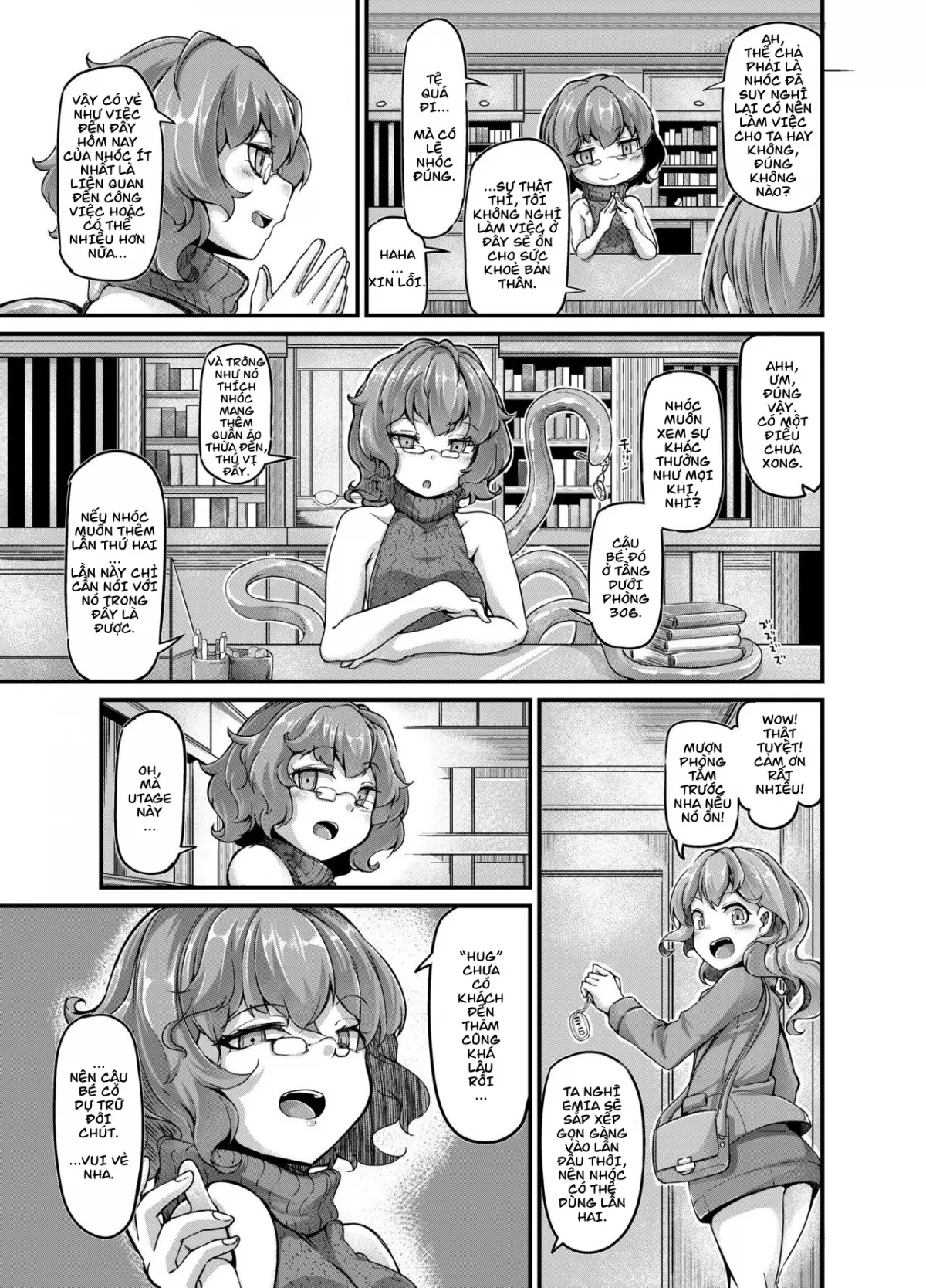 HentaiVN.net - Ảnh 5 - Anata no Machi no Shokushuyasan [Your neighborhood tentacle shop] - Chap 3.5