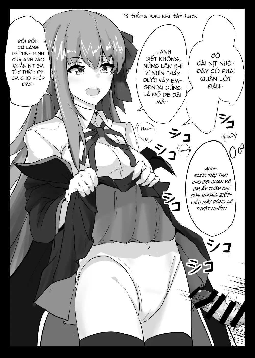 HentaiVN.net - Ảnh 5 - Con cặc Master được xoa dịu XX onee-chan [Yasashiku Shikorasete Kureru XX Onee-chan; Gently Rub Me XX Onee-chan; やさしくシコらせてくれるXXお姉ちゃん] - Bonus thêm em BB bị hack não