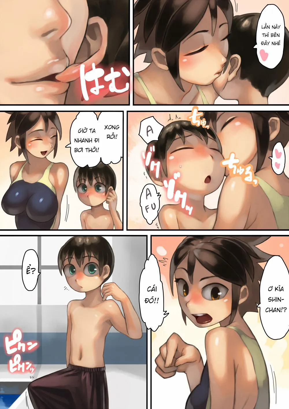 HentaiVN.net - Ảnh 34 - Asoko Ga Ookikute Nayandeiru Shota To Itoko No Onee-San - Oneshot [Full Color]
