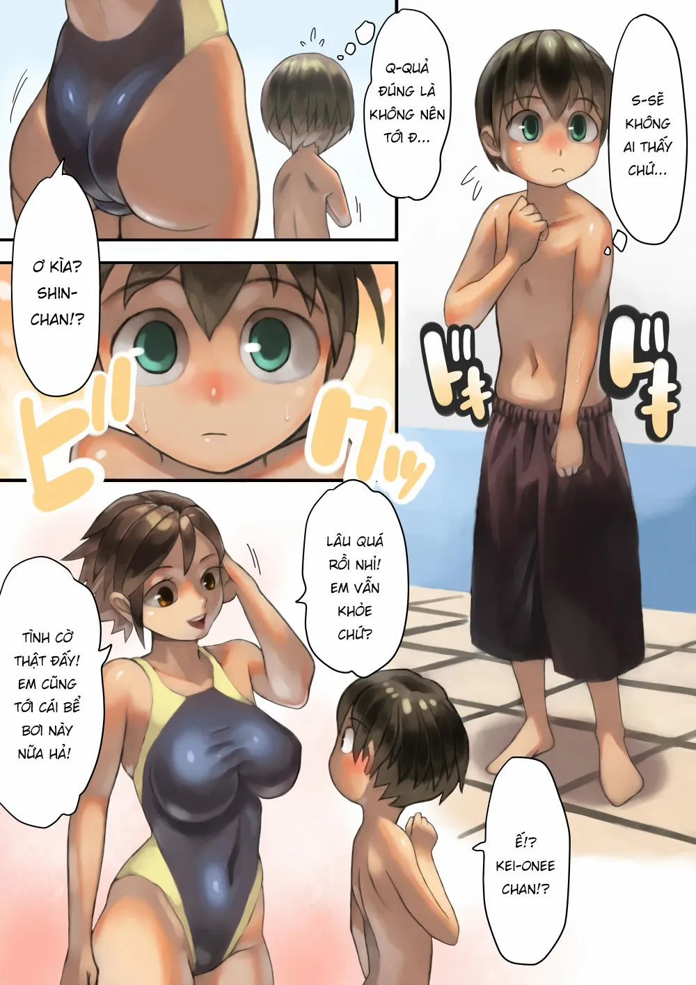 HentaiVN.net - Ảnh 4 - Asoko Ga Ookikute Nayandeiru Shota To Itoko No Onee-San - Oneshot [Full Color]