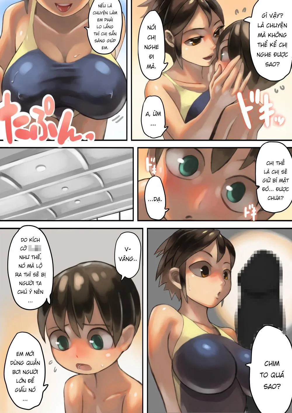 HentaiVN.net - Ảnh 6 - Asoko Ga Ookikute Nayandeiru Shota To Itoko No Onee-San - Oneshot [Full Color]