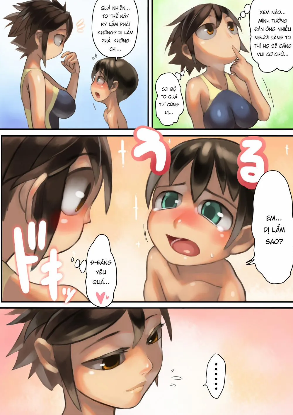 HentaiVN.net - Ảnh 7 - Asoko Ga Ookikute Nayandeiru Shota To Itoko No Onee-San - Oneshot [Full Color]