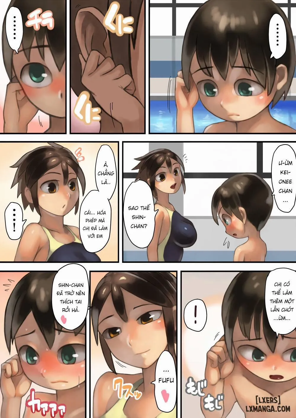 HentaiVN.net - Ảnh 35 - Asoko Ga Ookikute Nayandeiru Shota To Itoko No Onee-San - Oneshot