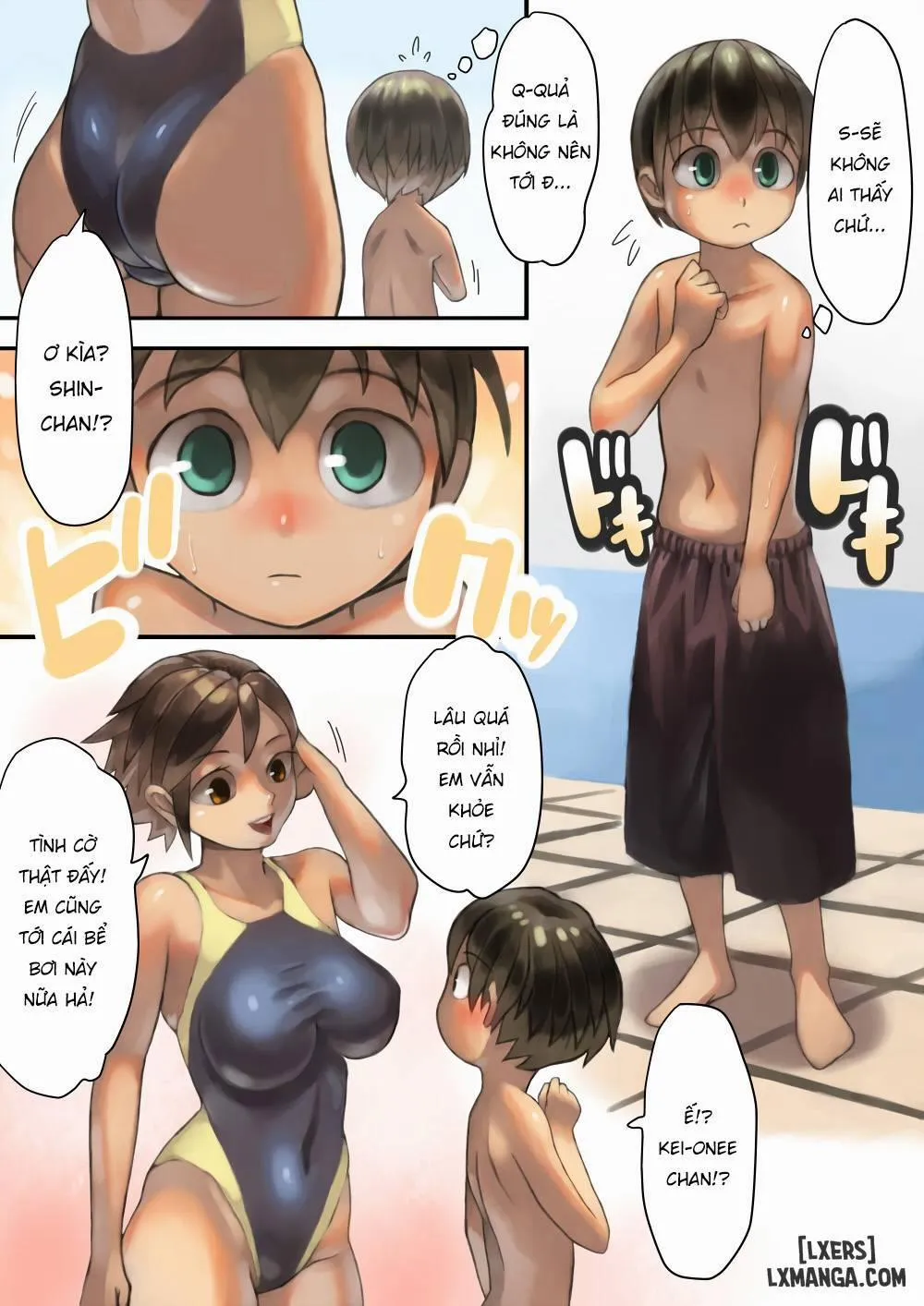 HentaiVN.net - Ảnh 4 - Asoko Ga Ookikute Nayandeiru Shota To Itoko No Onee-San - Oneshot