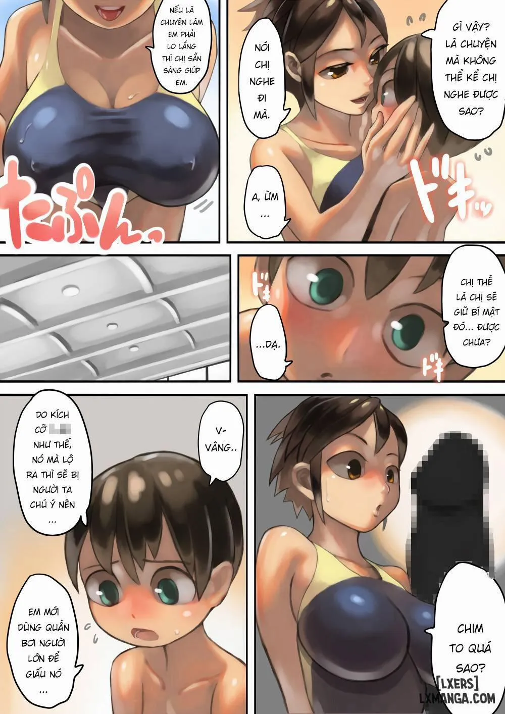 HentaiVN.net - Ảnh 6 - Asoko Ga Ookikute Nayandeiru Shota To Itoko No Onee-San - Oneshot