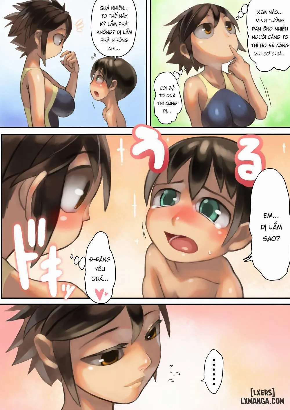 HentaiVN.net - Ảnh 7 - Asoko Ga Ookikute Nayandeiru Shota To Itoko No Onee-San - Oneshot