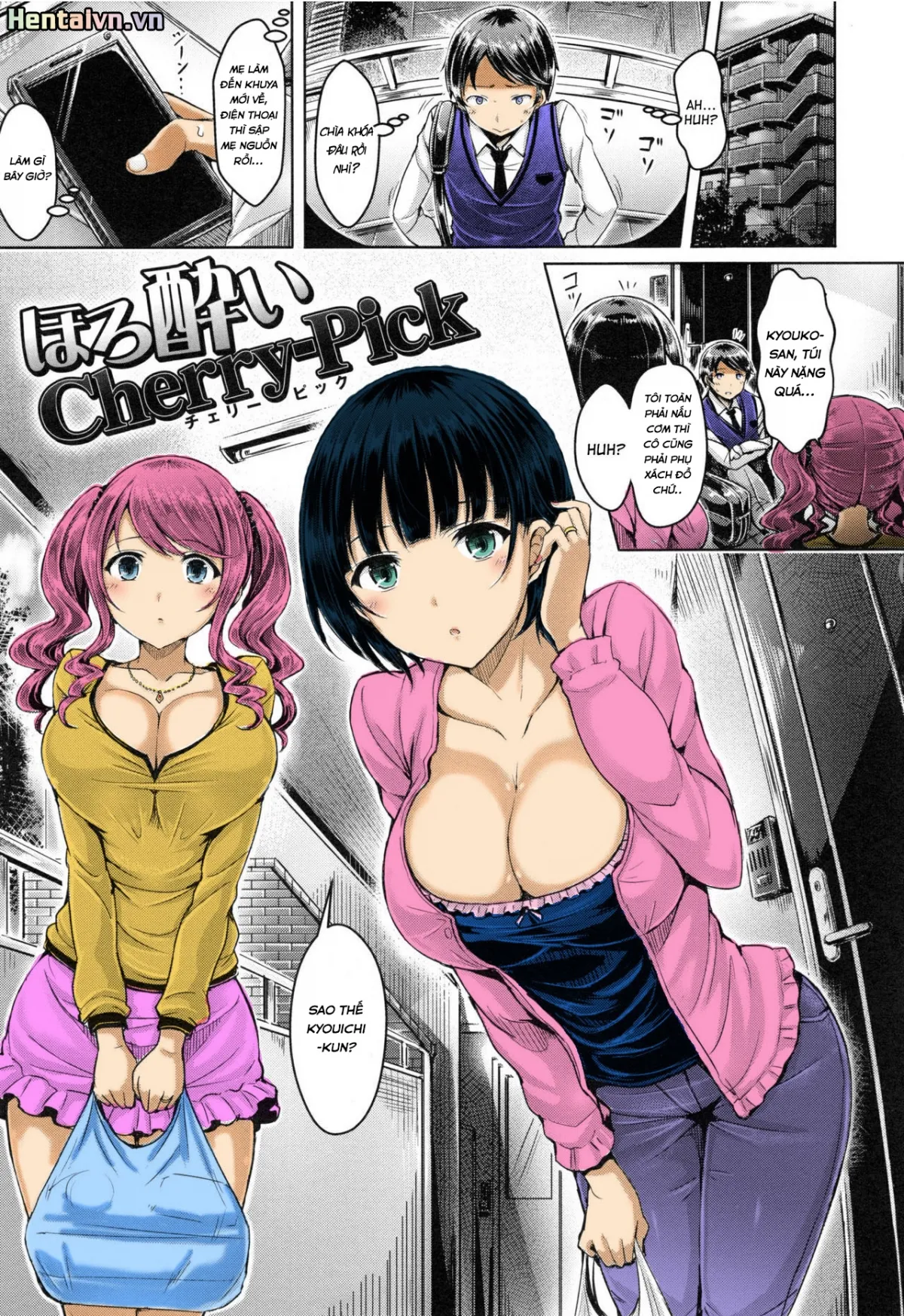 HentaiVN.net - Ảnh 3 - Câu chuyện bí mật của Kyouichi-kun [[オクモト悠太] ほろ酔いCherry-Pick (恋染まーきんぐ) [英訳]] - Oneshot