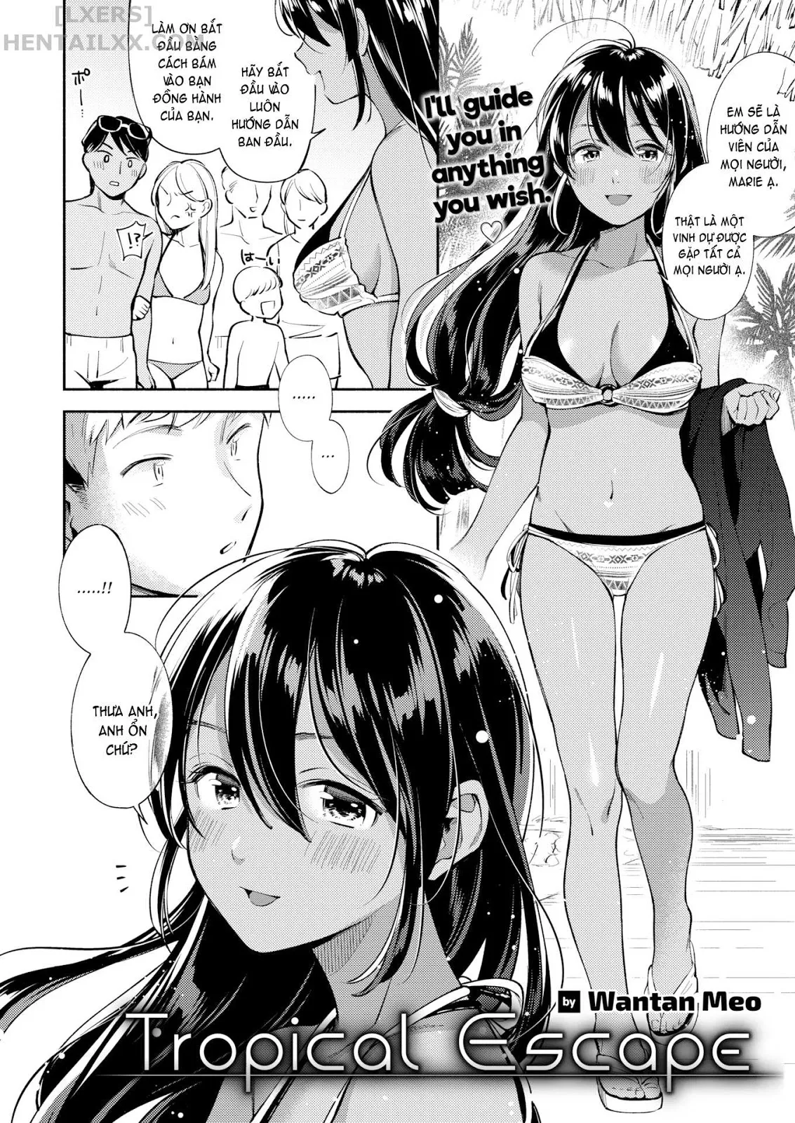 HentaiVN.net - Ảnh 3 - Okaeri [Tropical Escape; Sase-san is Very Popular; Date Plan] - Chap 3 - Tropical Escape