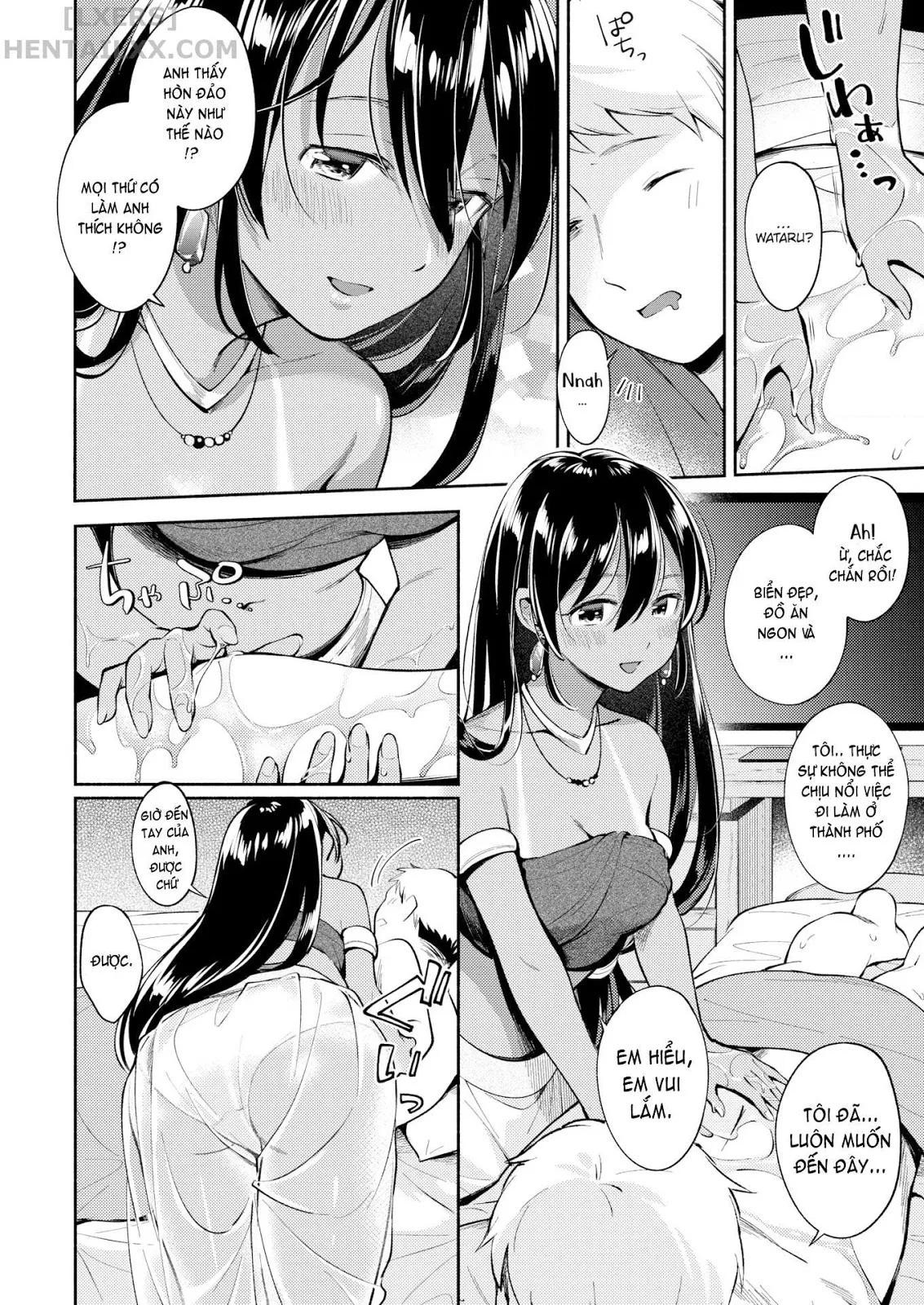 HentaiVN.net - Ảnh 9 - Okaeri [Tropical Escape; Sase-san is Very Popular; Date Plan] - Chap 3 - Tropical Escape