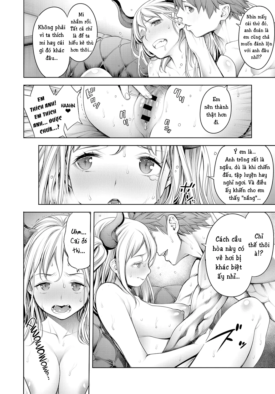 HentaiVN.net - Ảnh 13 - Quỷ Vương và căn phòng bí mật [Maou to himitsu heya; The Demon Lord and the secret room] - Oneshot