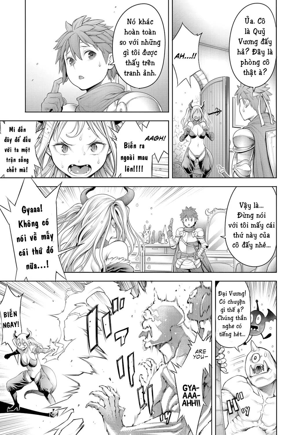HentaiVN.net - Ảnh 8 - Quỷ Vương và căn phòng bí mật [Maou to himitsu heya; The Demon Lord and the secret room] - Oneshot