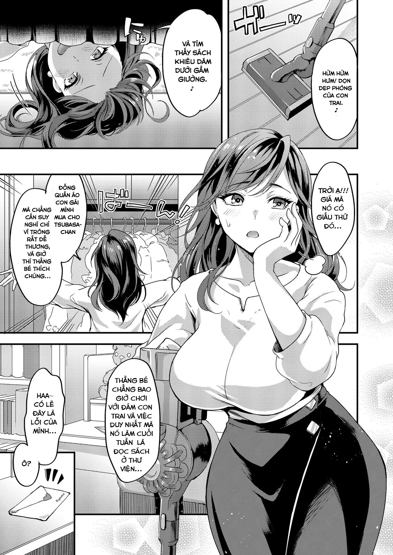 HentaiVN.net - Ảnh 3 - Futanari Mama to Josou Musuko - Oneshot