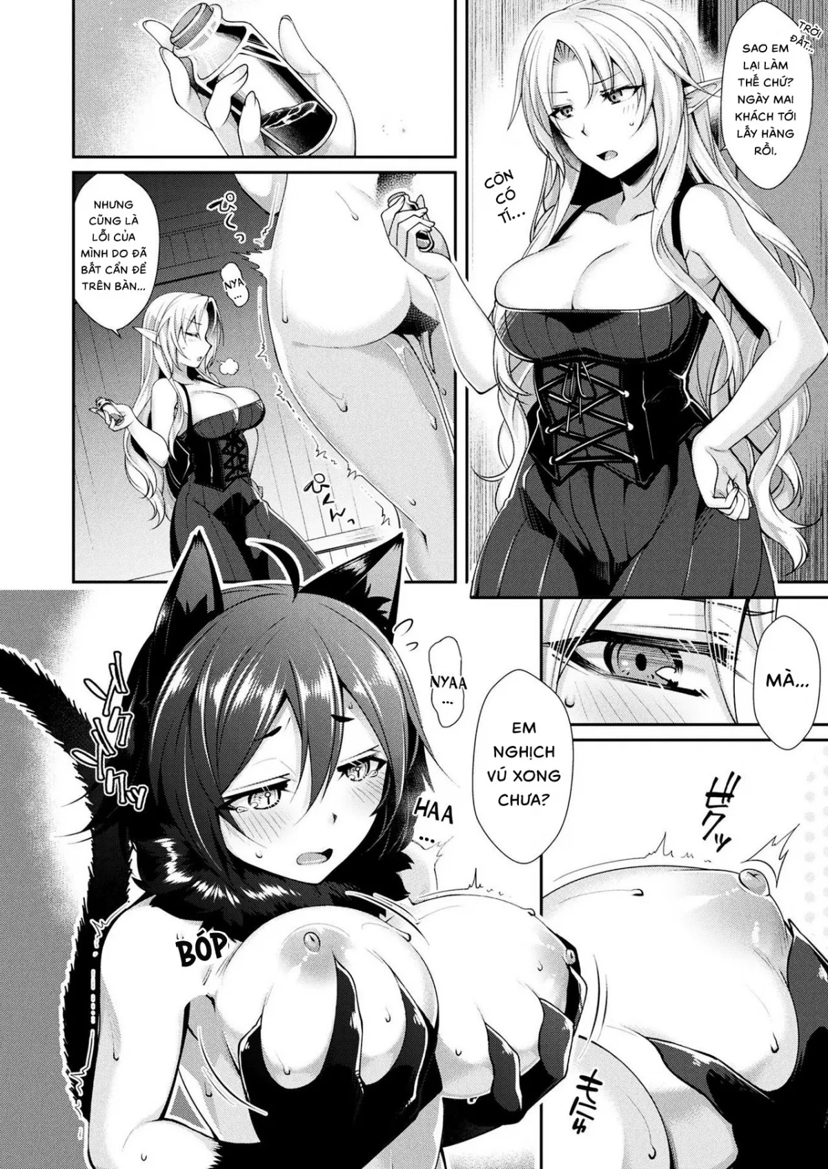 HentaiVN.net - Ảnh 5 - Nàng phù thủy damdang và bé mèo đáng yêu [Ichiya no Mahou | One-Night Magic; Lola to Kuro no Shiawase no Jumon; Rola to Kuro to Mahou no Kusuri; ローラとクロ] - Đáng lẽ là phần 2... mà thôi kệ :v